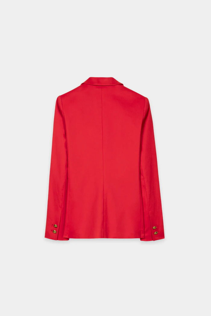 Luisa Cerano Gabardine-Blazer cherry red #3