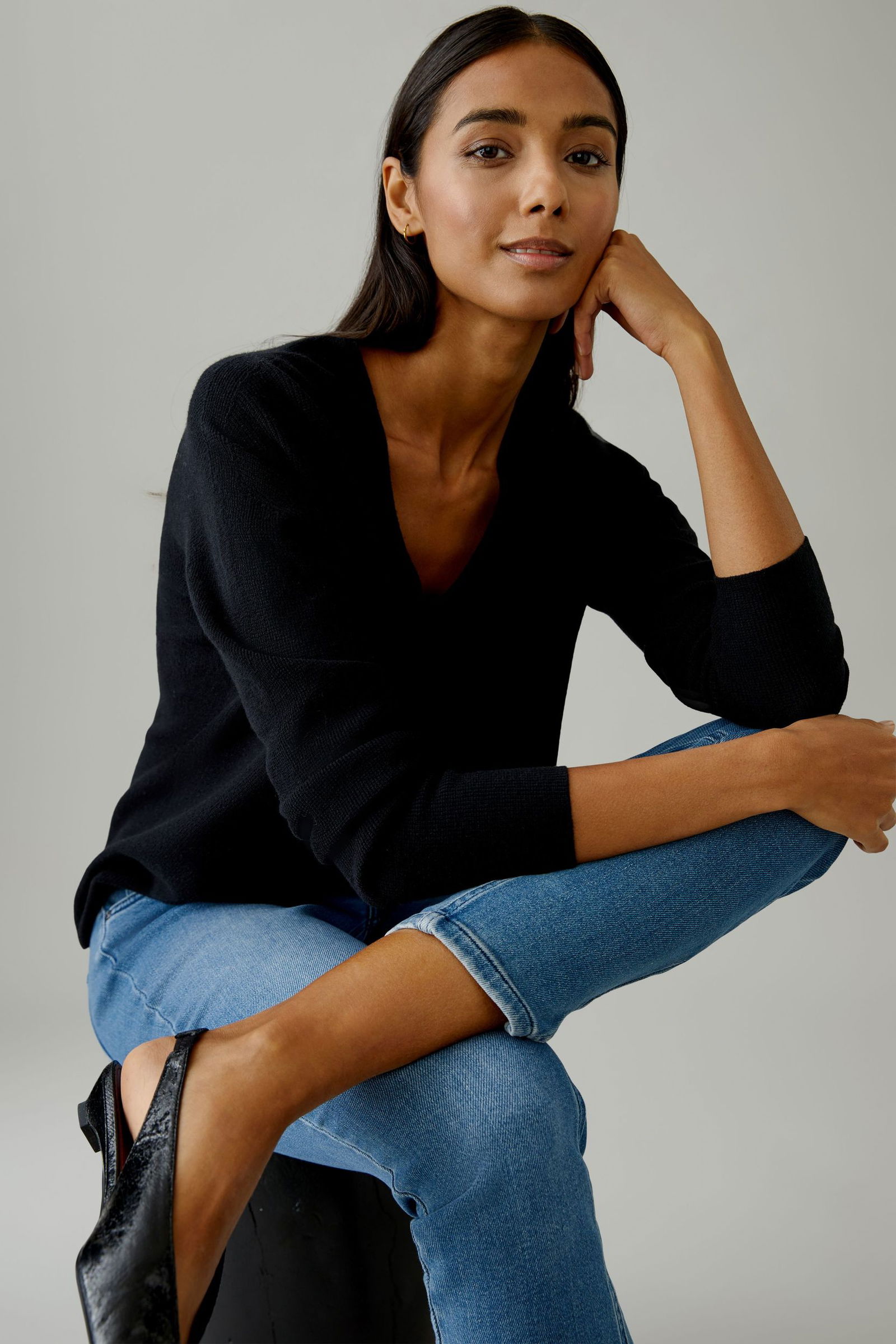 Oui | Oui Pullover | 38 | black