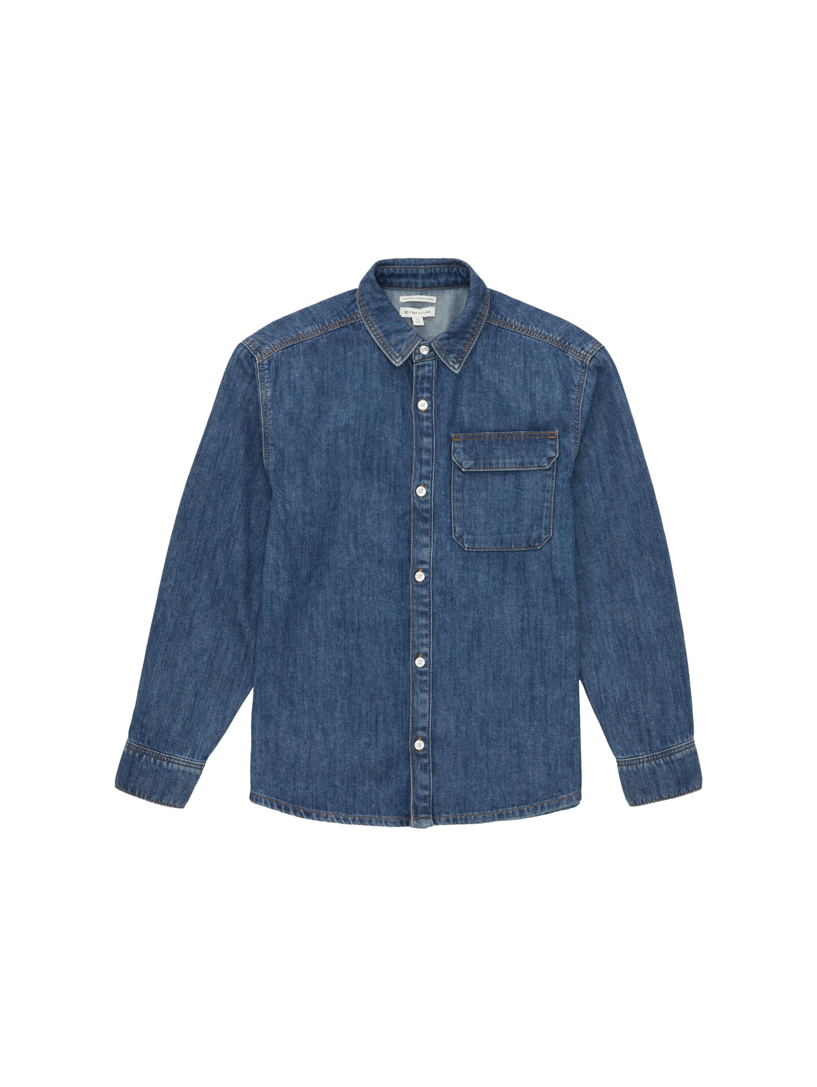 pocket denim shirt, Blue Denim #1