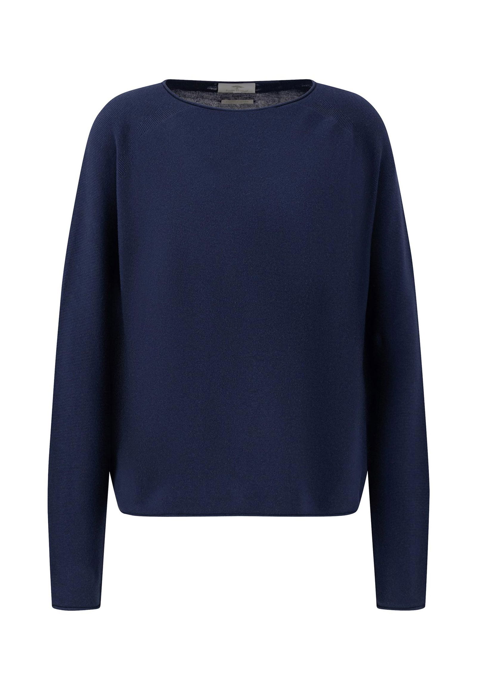 |  PULLOVER O-NECK FINE COTTON | M | navy