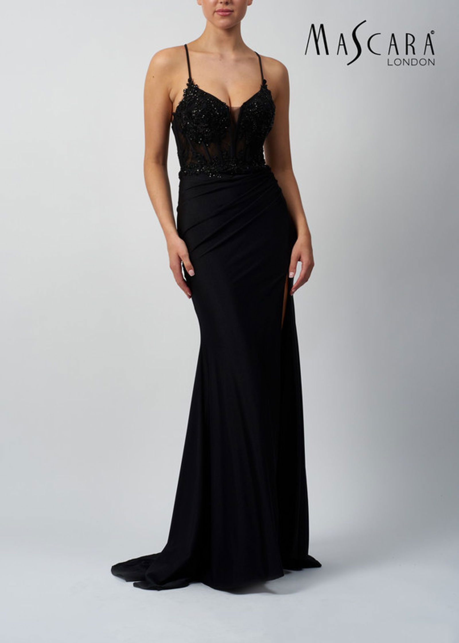 Mascara London |  Mascara London Langes Kleid  | 40 | schwarz