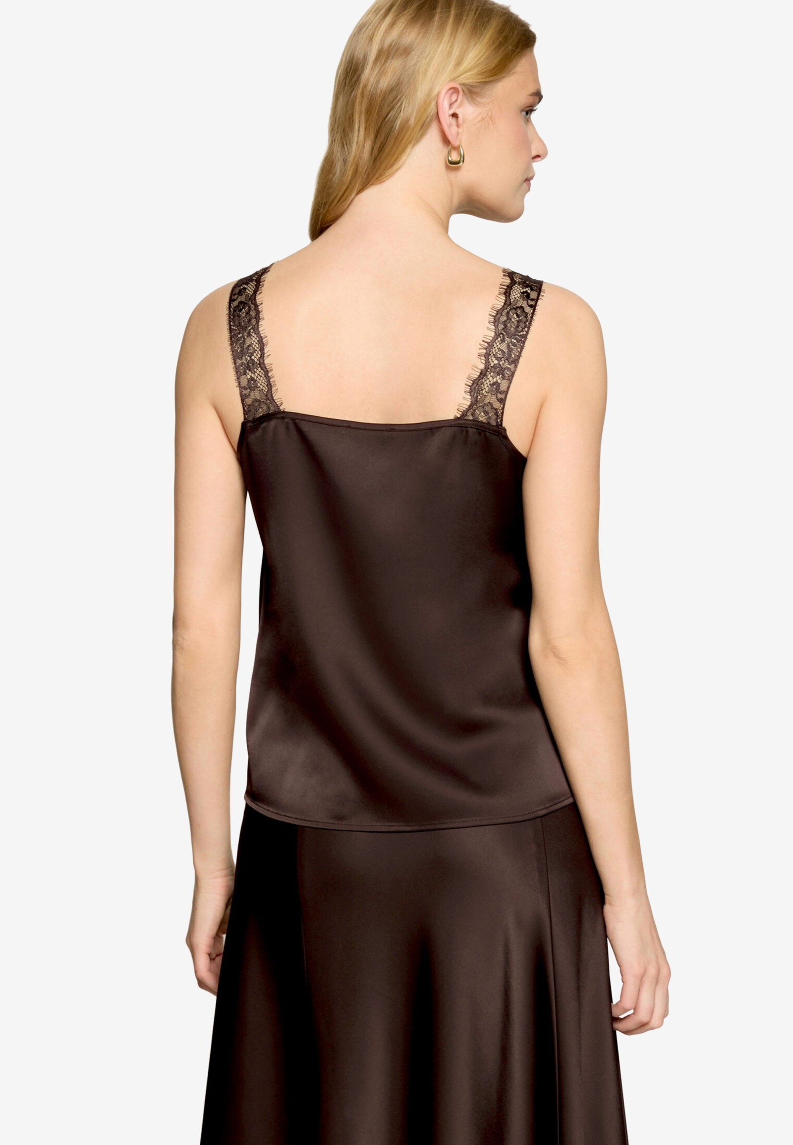 Bluse Kurz ohne Arm, Chocolate Plum #3