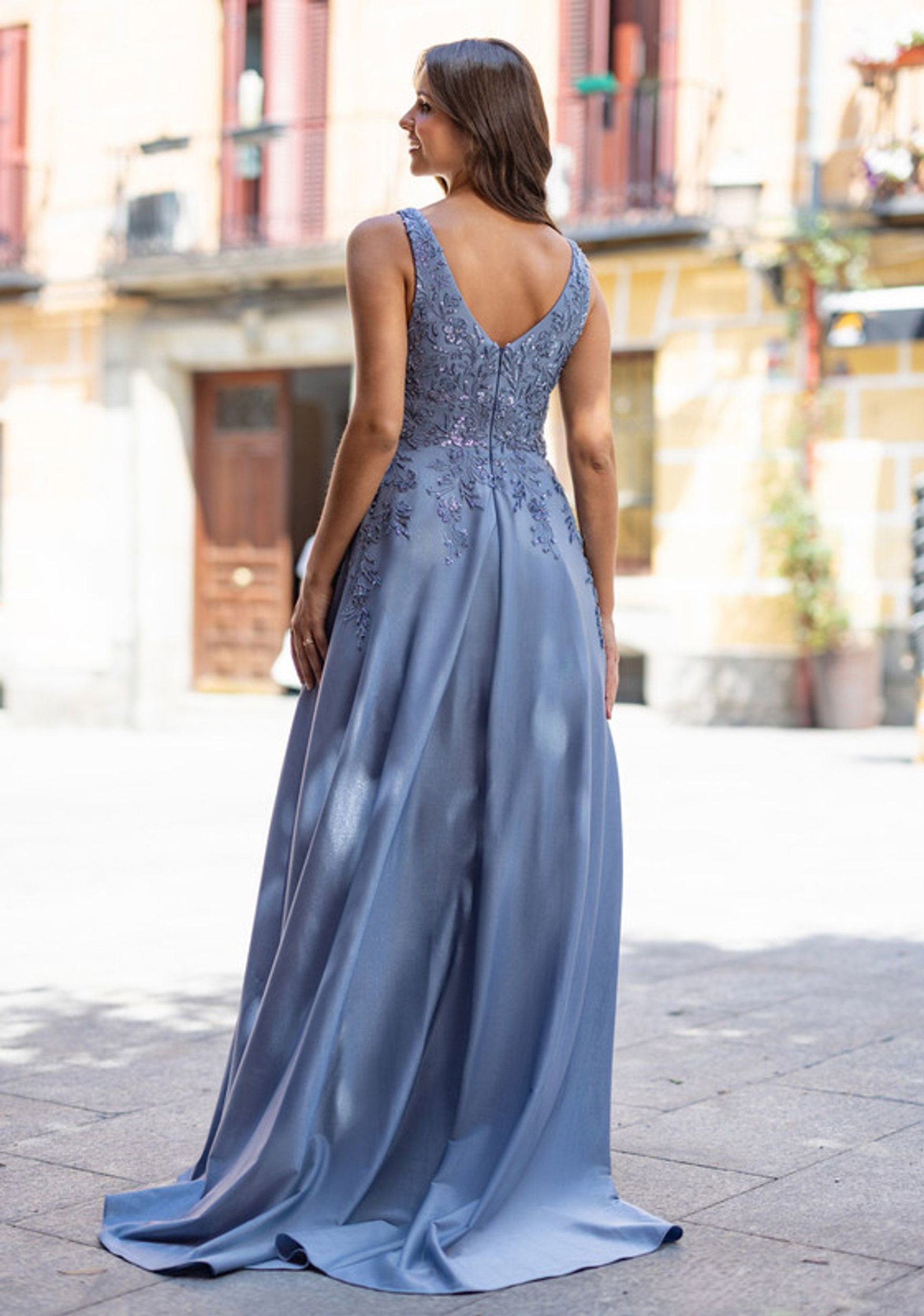 ed254a2236b2178898a2e81853f8579c Christian Koehlert | Christian Koehlert Langes Kleid | 46 | Shining Ashley Blue