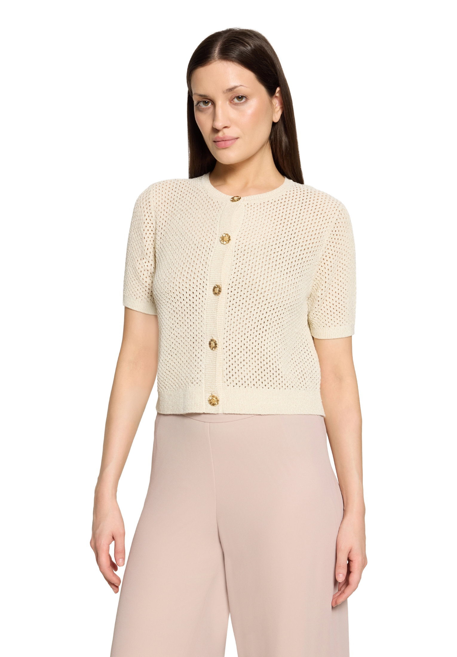 Strickjacke Kurz 1/2 Arm, Eggnog #3