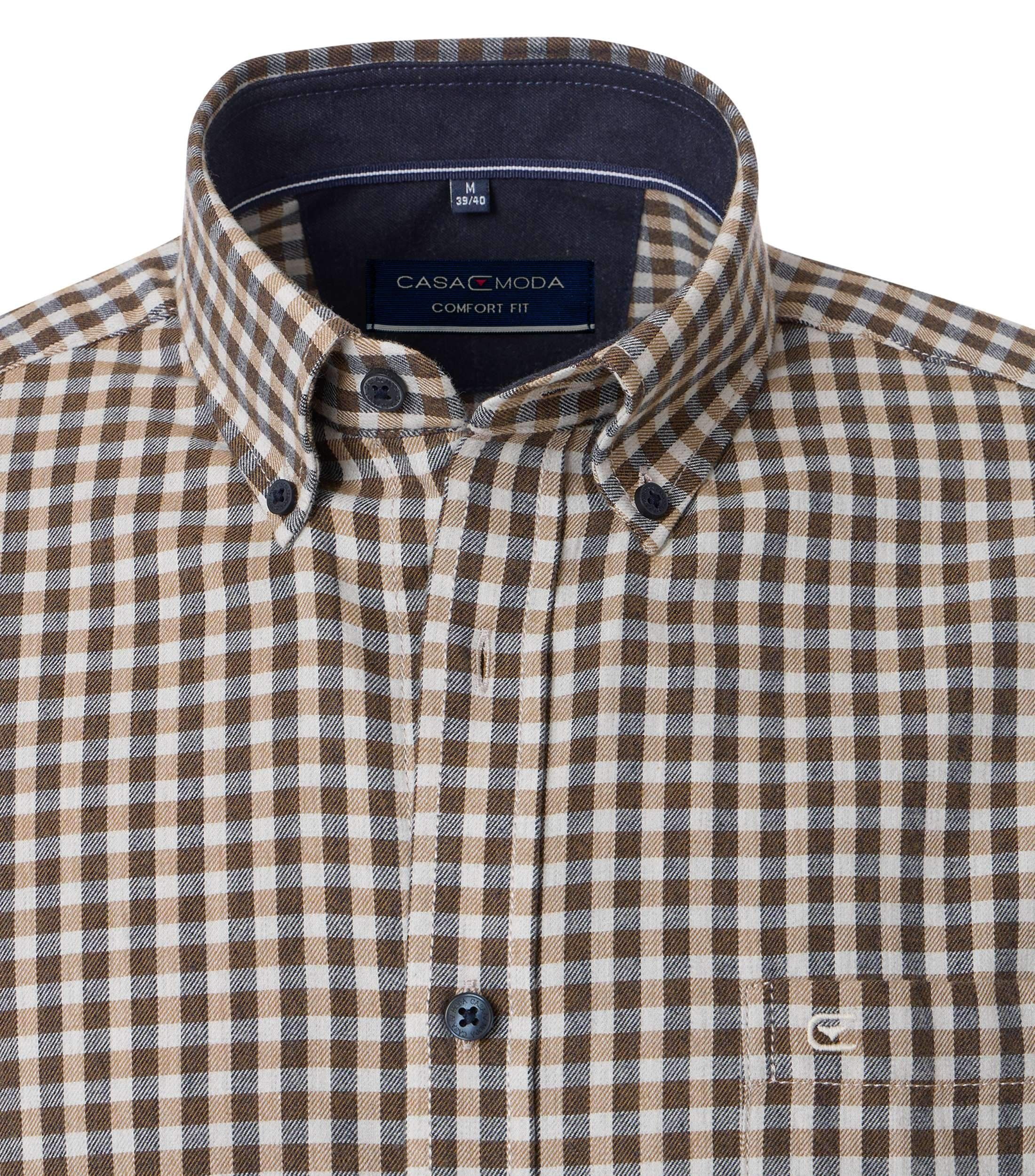 Casa Moda |  Casa Moda Hemd Regular Fit  | 3XL | beige