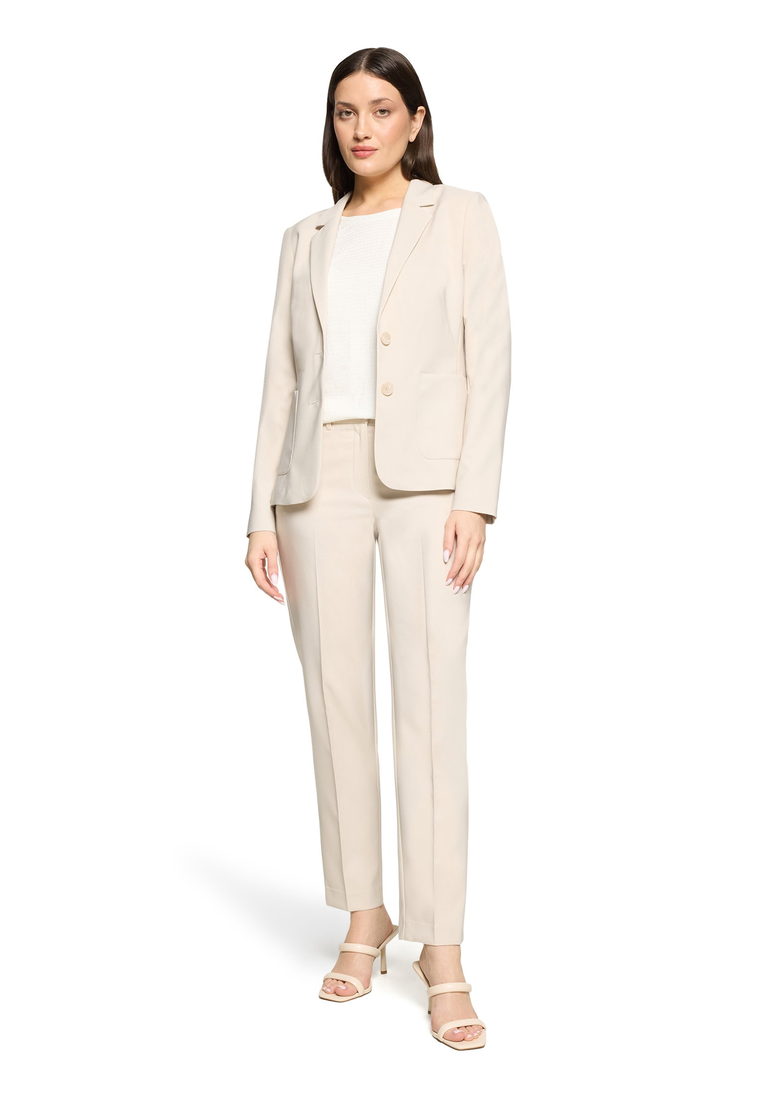 Blazer Kurz Einreiher 1/1 Arm, Light Beige #5
