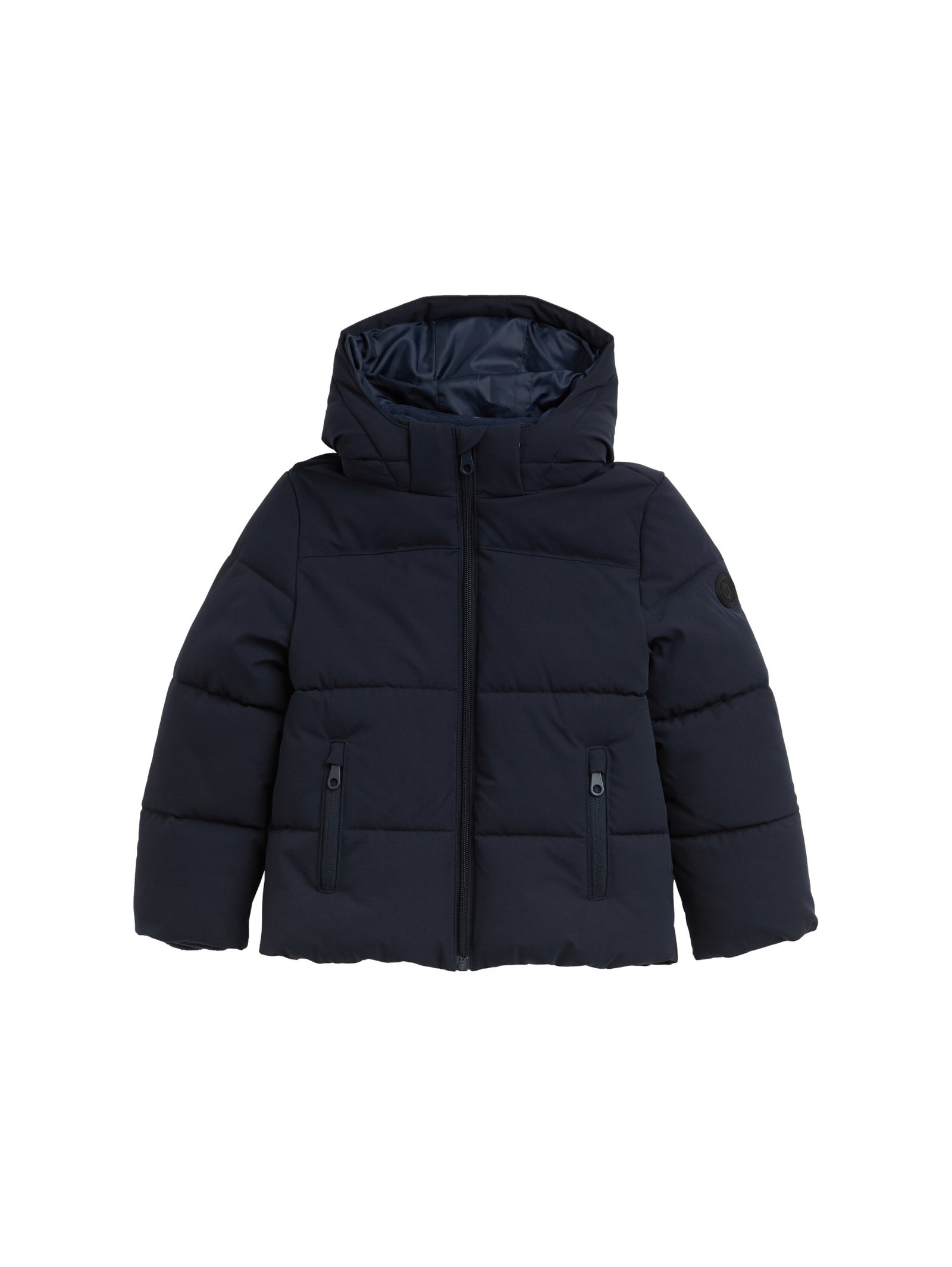 Puffer-Jacke mit abnehmbarer Kapuze #1