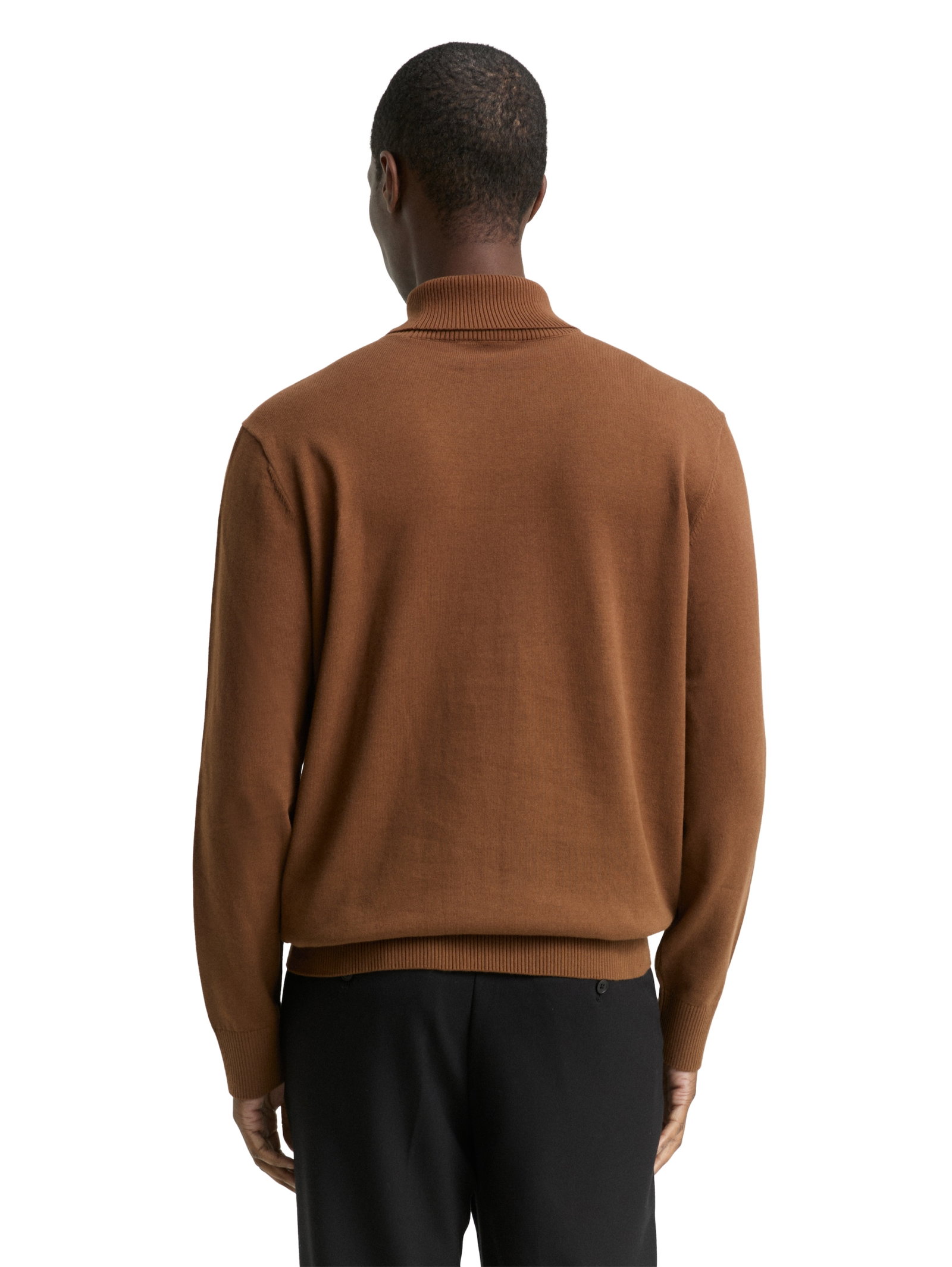 basic turtleneck knit, Golden Clay #4
