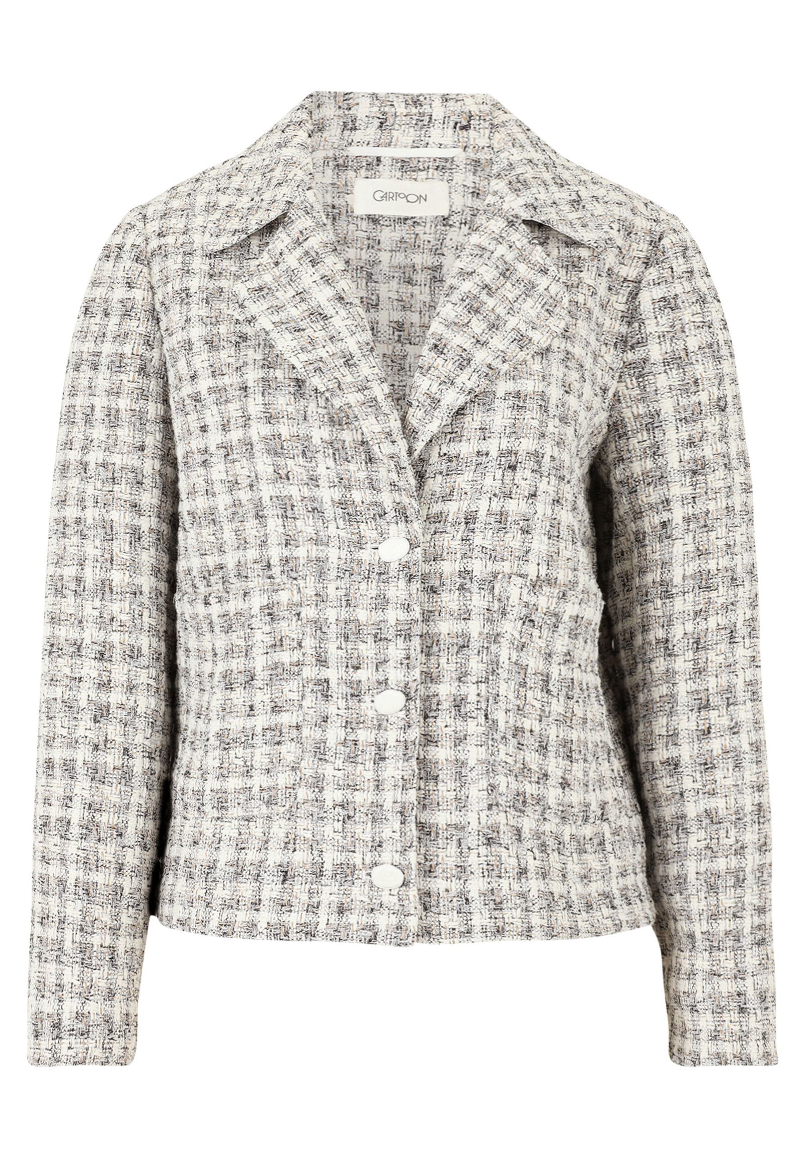  |  Blazerjacke Kurz 1/1 Arm, Cream/Camel | 44 | weiß/camel