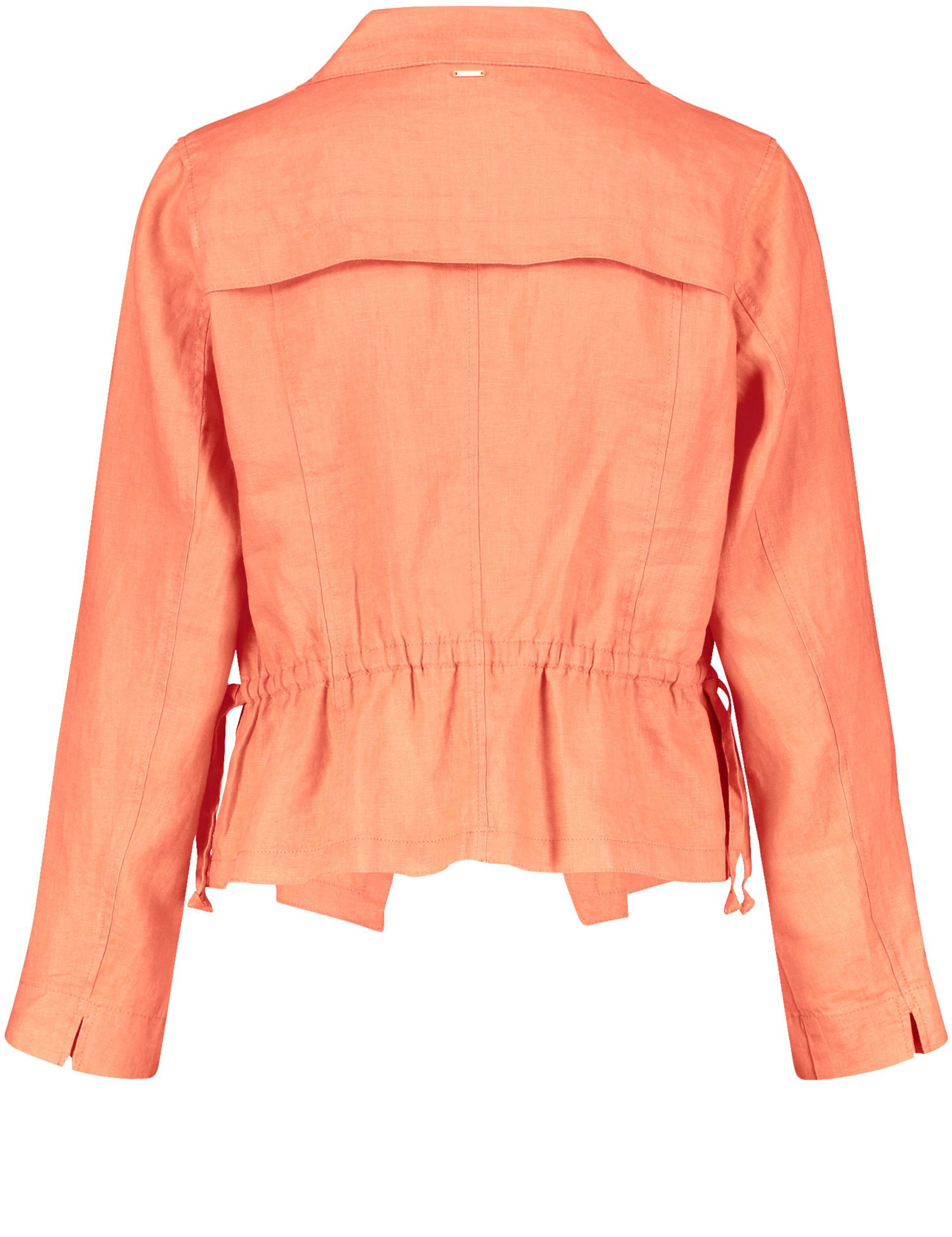 Leichte Leinenjacke mit Taillen-Tunnelzug