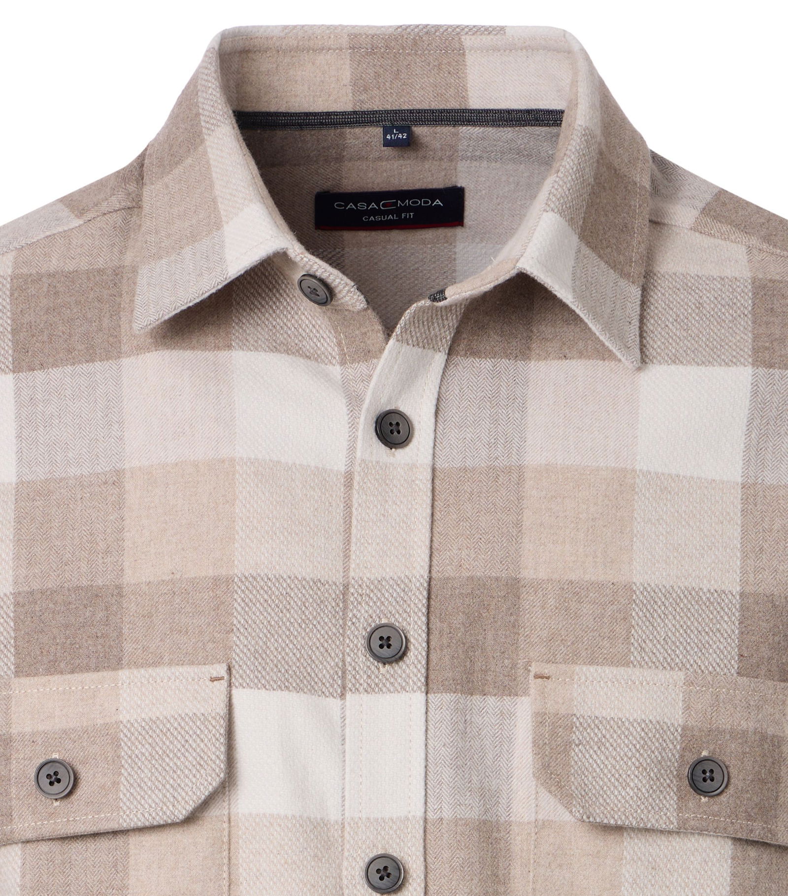 Casa Moda | Casa Moda Hemd Regular Fit | XL | beige