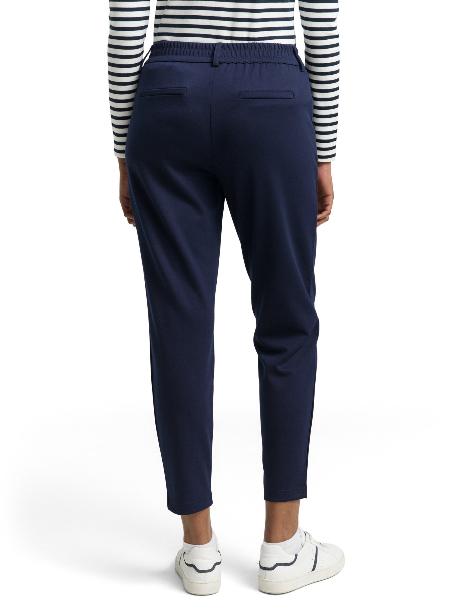 Constructed knitted pants, sky captain blue #4