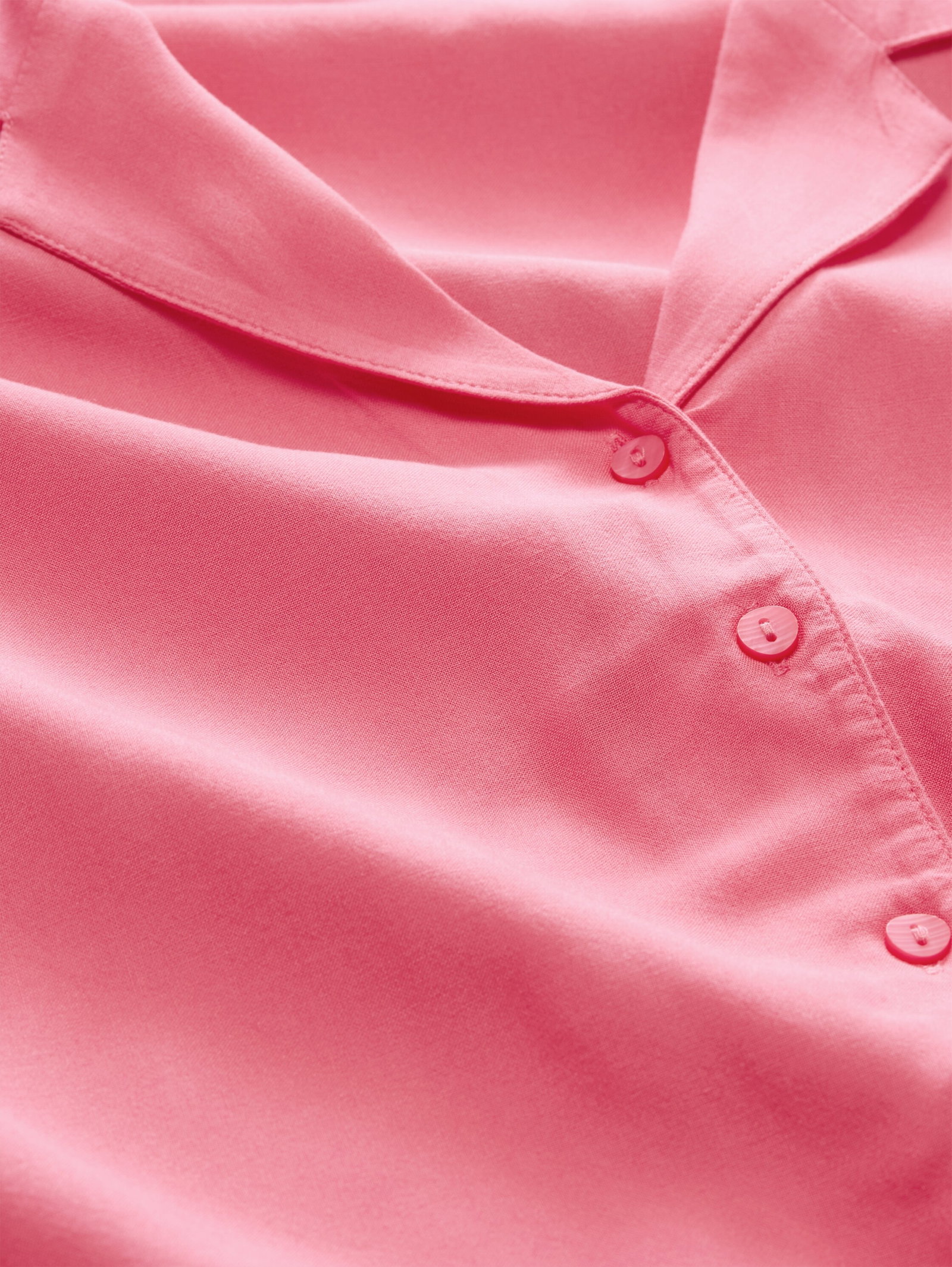 resort shirt with knot, soft bright pink #2