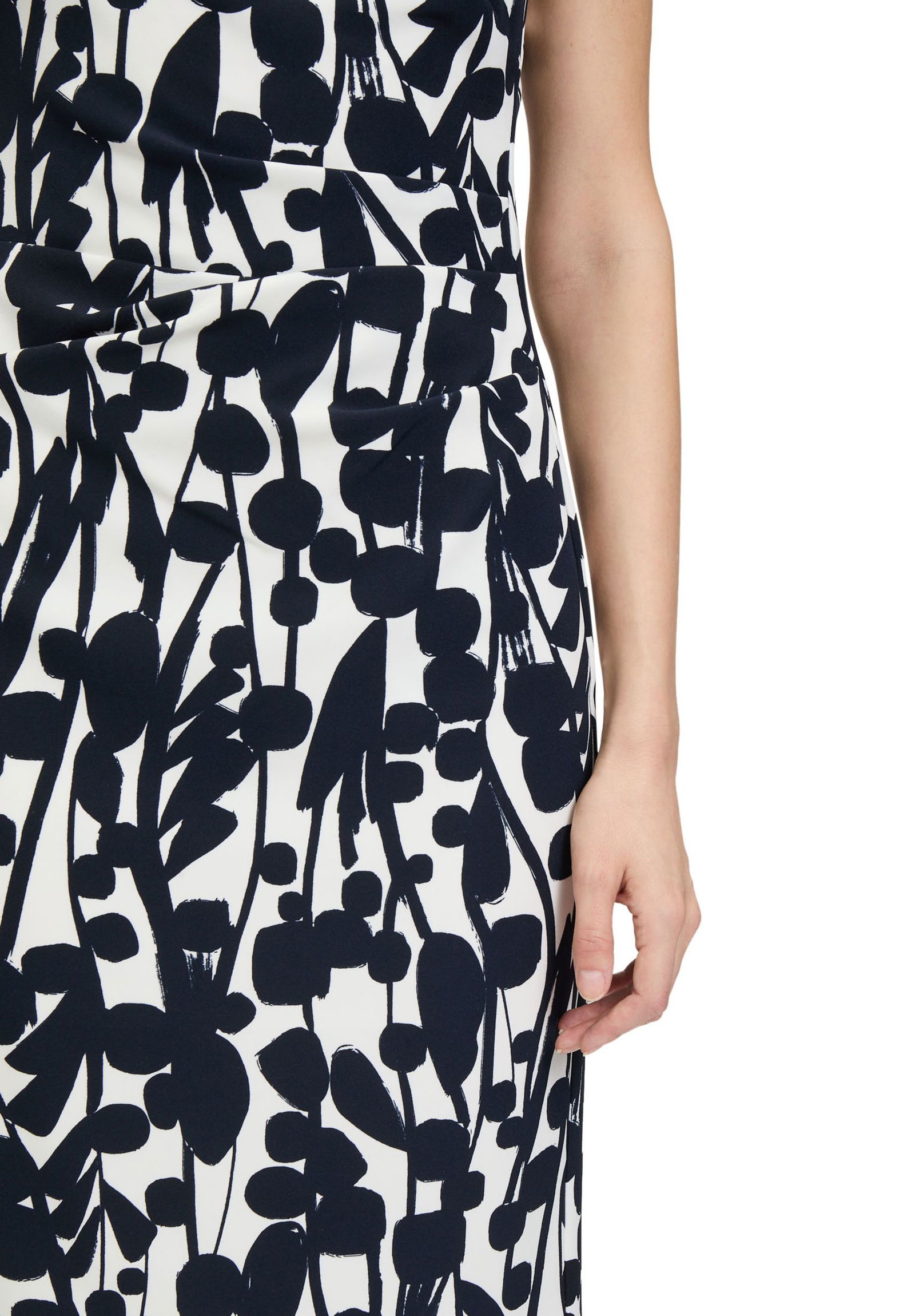Vera Mont | Vera Mont Kurzes Kleid | 38 | weiß/dunkelblau