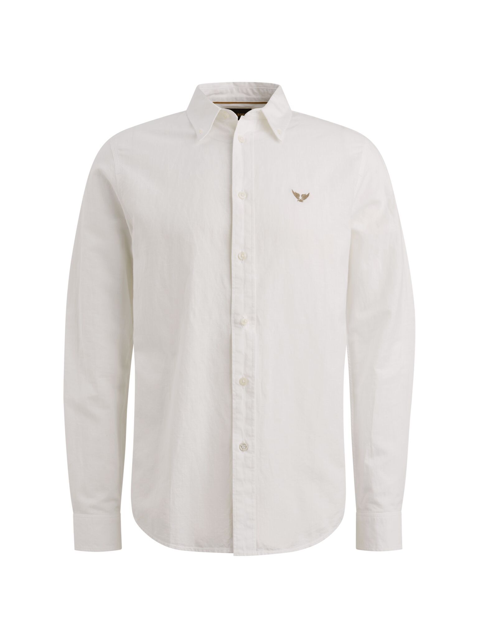 LONG SLEEVE SHIRT Ctn Linen garmen, Bright White #1
