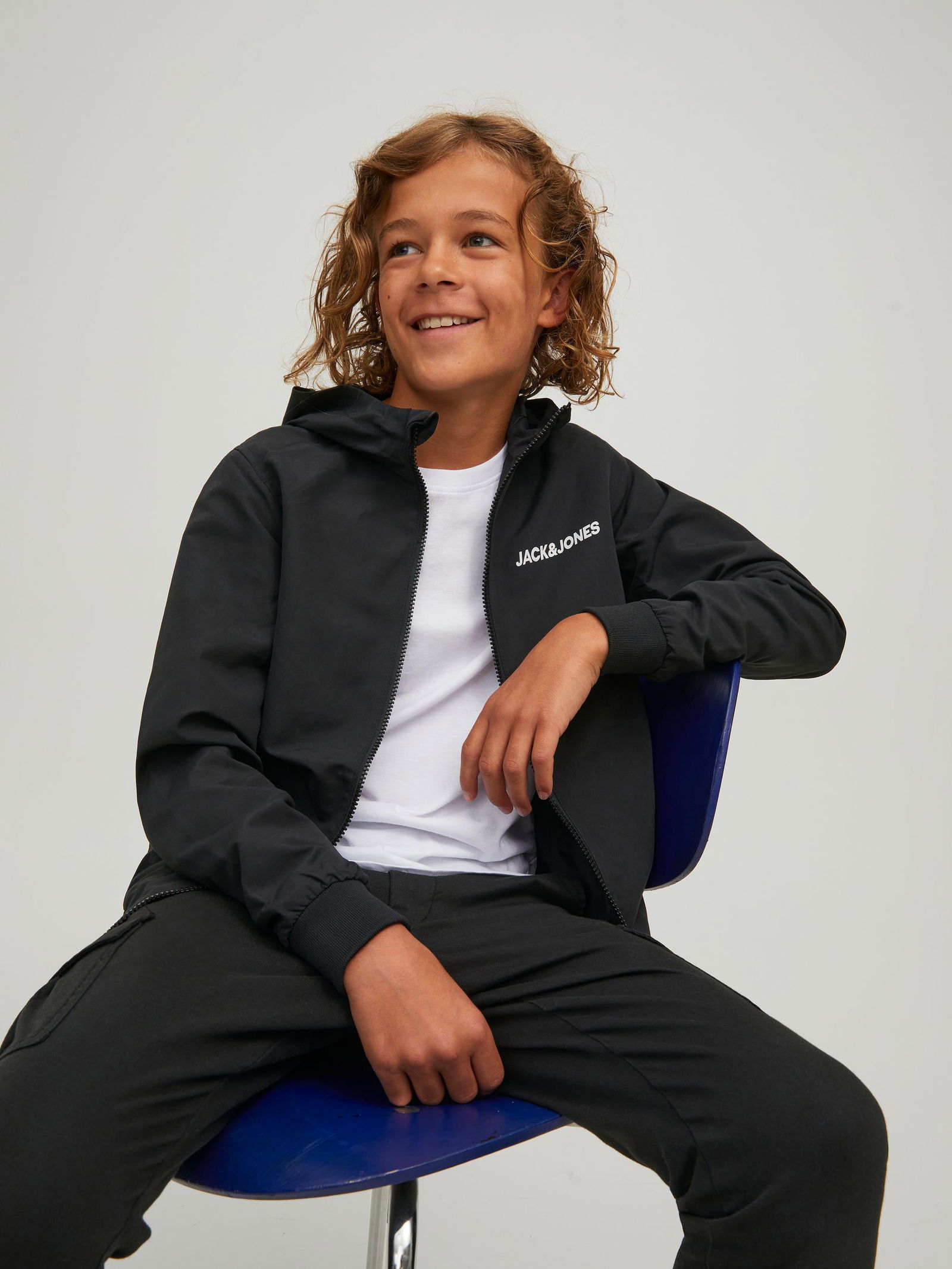 Jack&Jones | JJERUSH BLOCKING HOOD BOMBER NOOS JNR | 176 | black