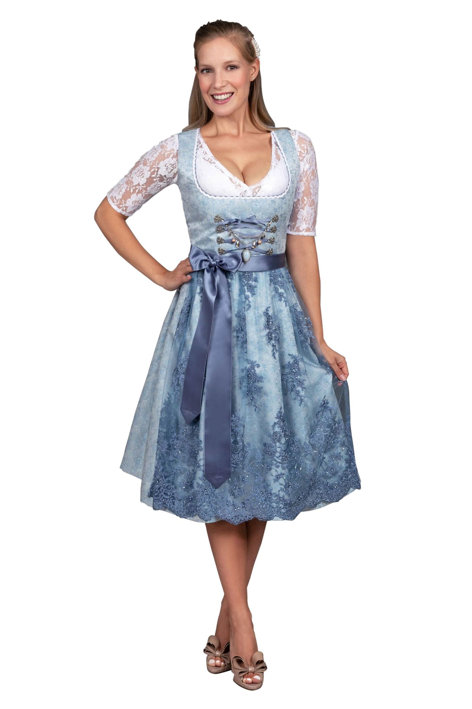 2b7dfee2d80af33212e563906fe6e03c Edelnice | Edelnice Dirndl | 46 | blau