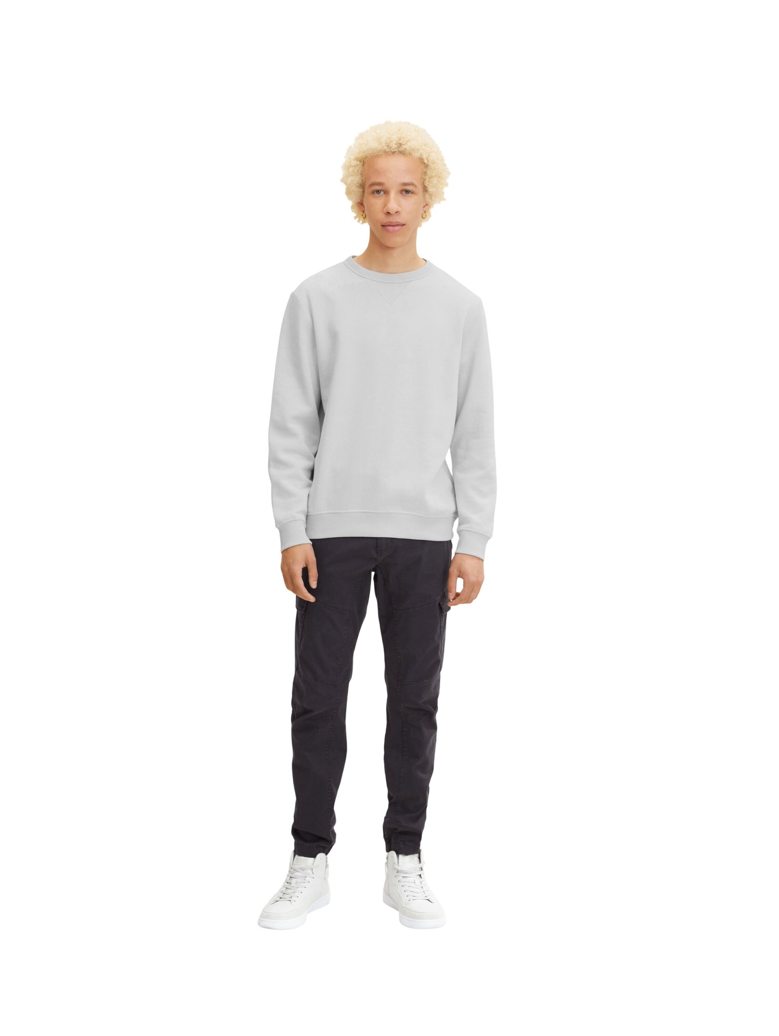 slim cargo pants, coal grey #3
