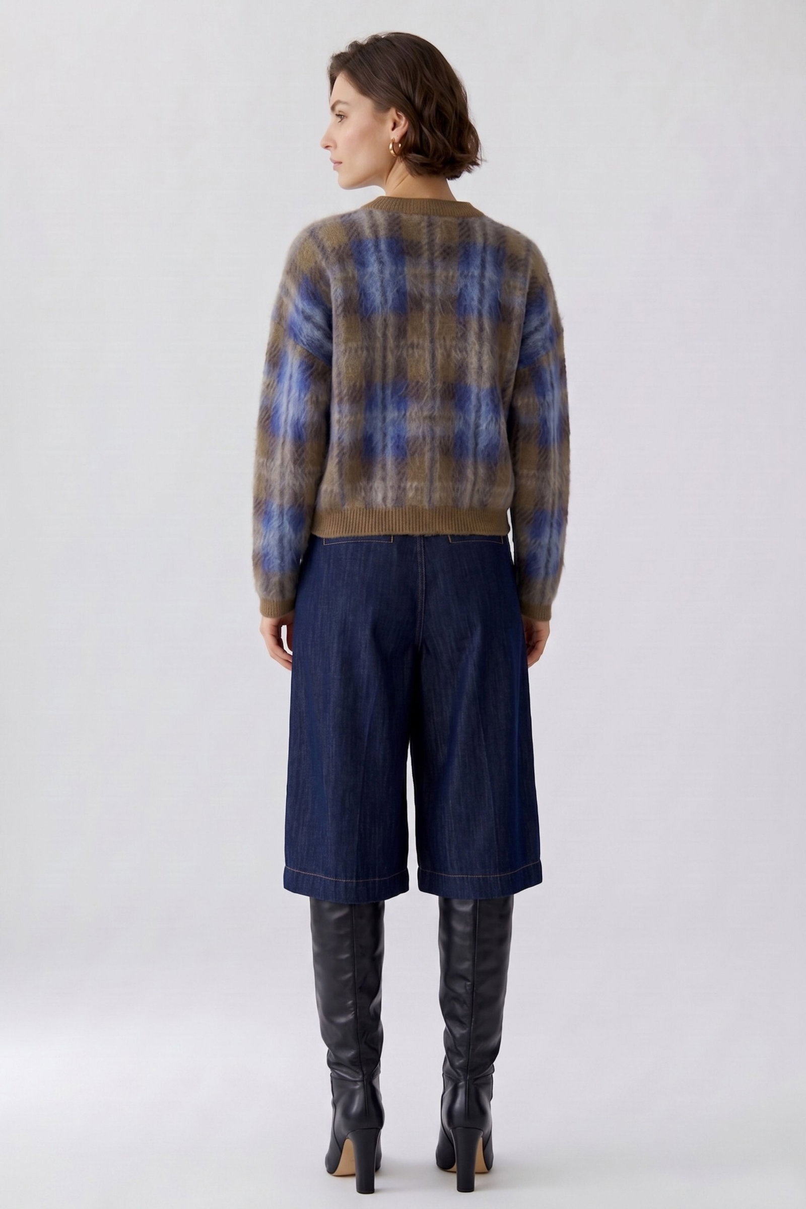 Pullover, lt brown blue #10
