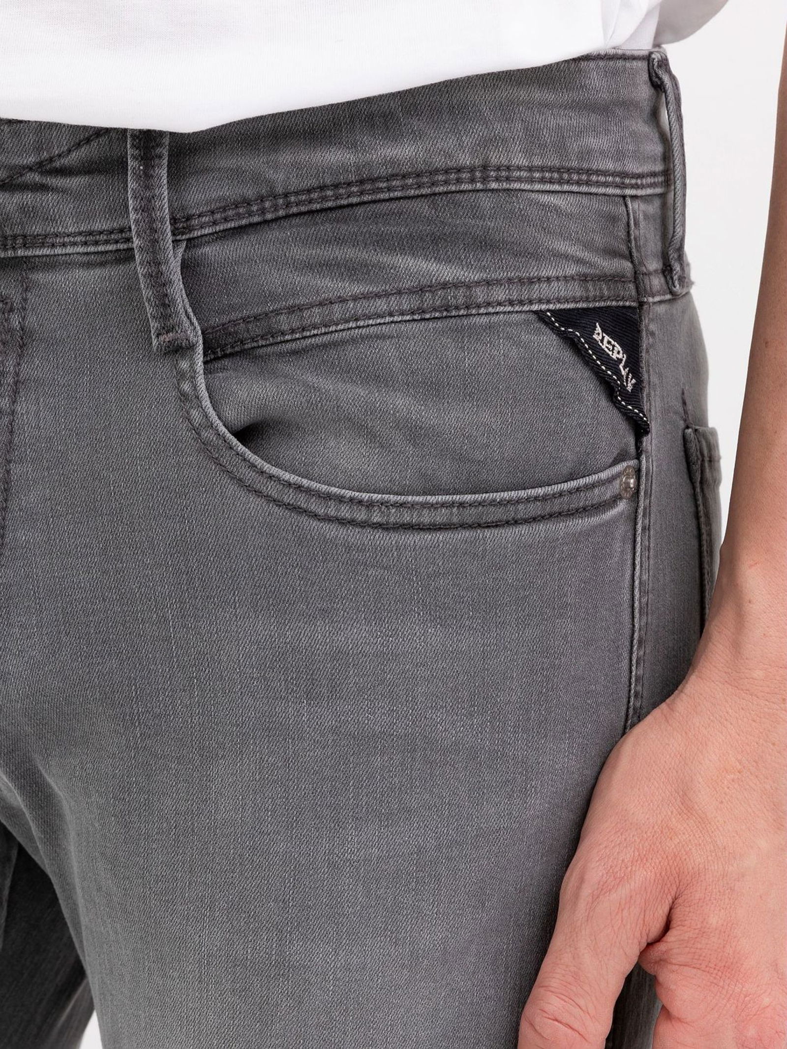 f1460ff398a463130ef0e88d4b483cc2 Replay |  Replay Slim Jeans  | 33/34 | dark grey