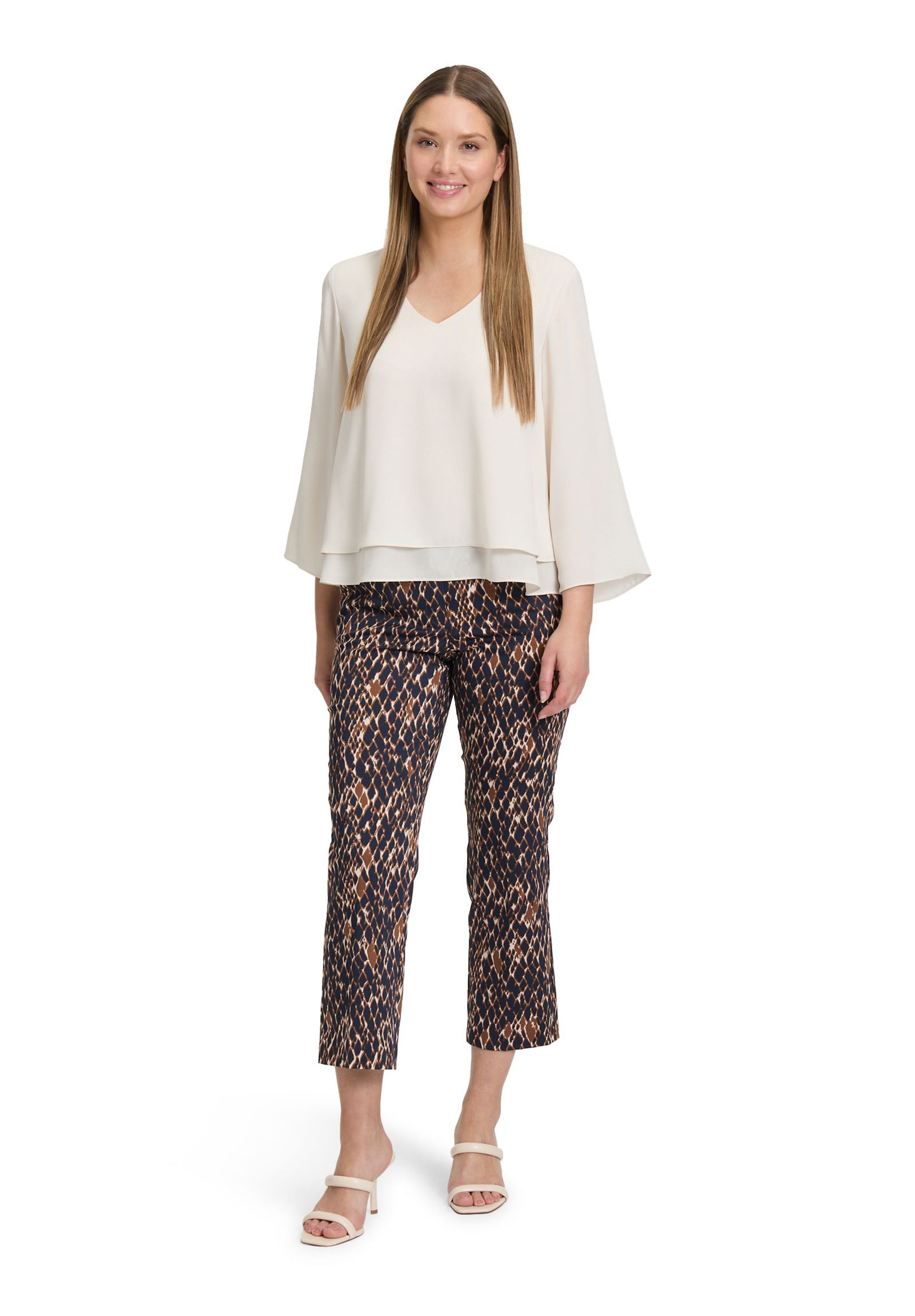 Betty Barclay |  Betty Barclay Druckbluse  | 46 | beige