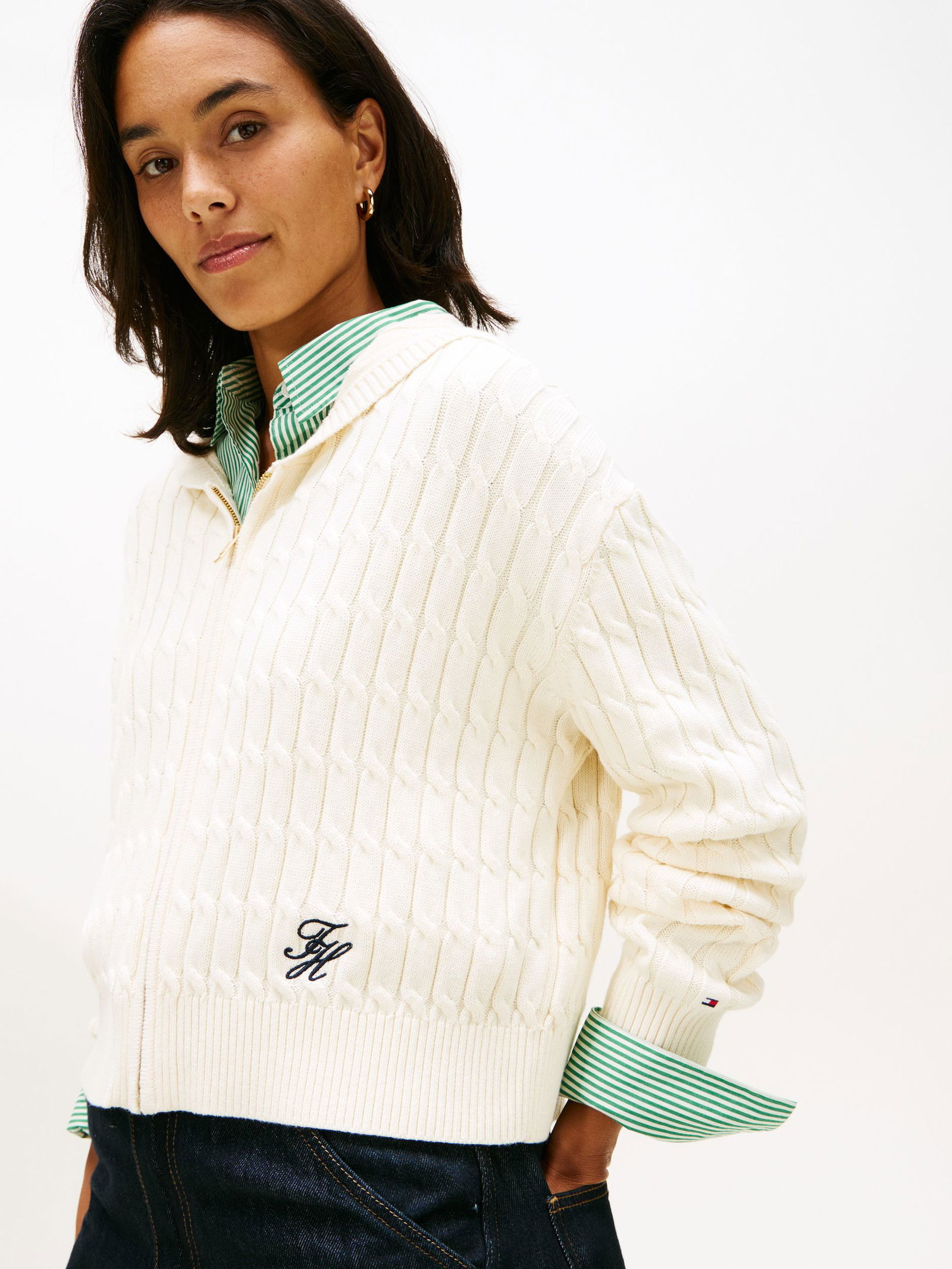 Tommy Hilfiger |  Tommy Hilfiger Strickjacke | Cardigan  | M | calico