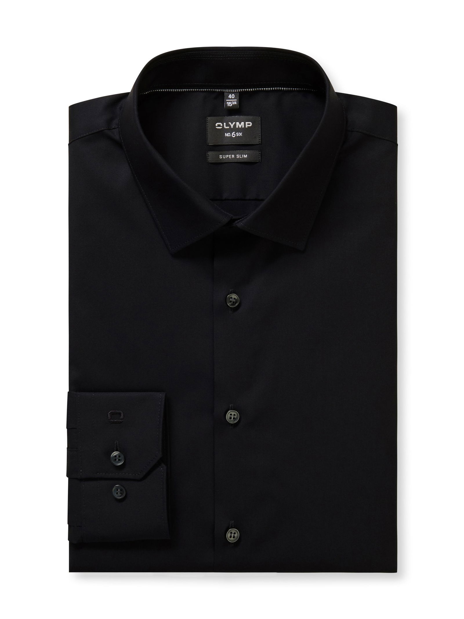 Olymp |  Olymp Hemd Super Slim | 44 | schwarz