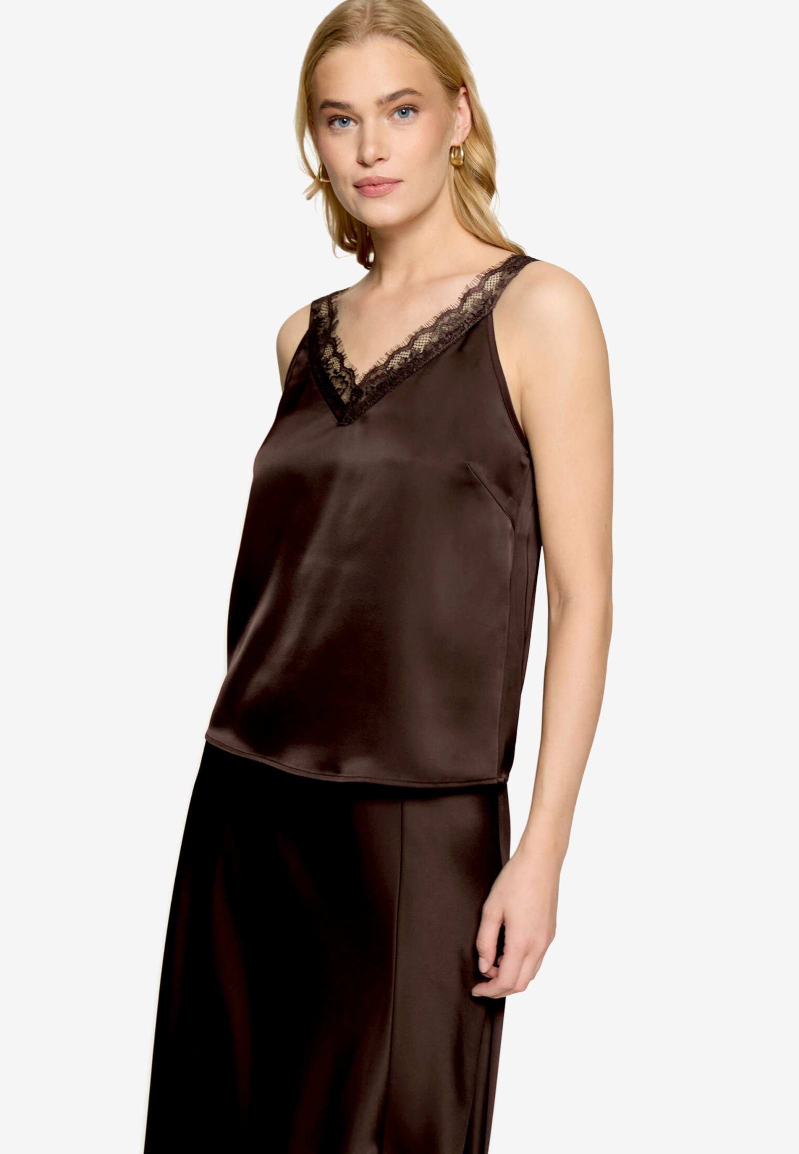 Bluse Kurz ohne Arm, Chocolate Plum #2