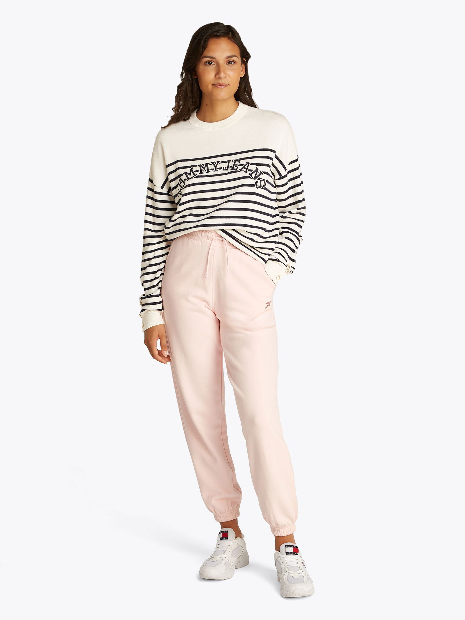 Tommy Jeans |  Tommy Jeans Pullover  | M | ancient white