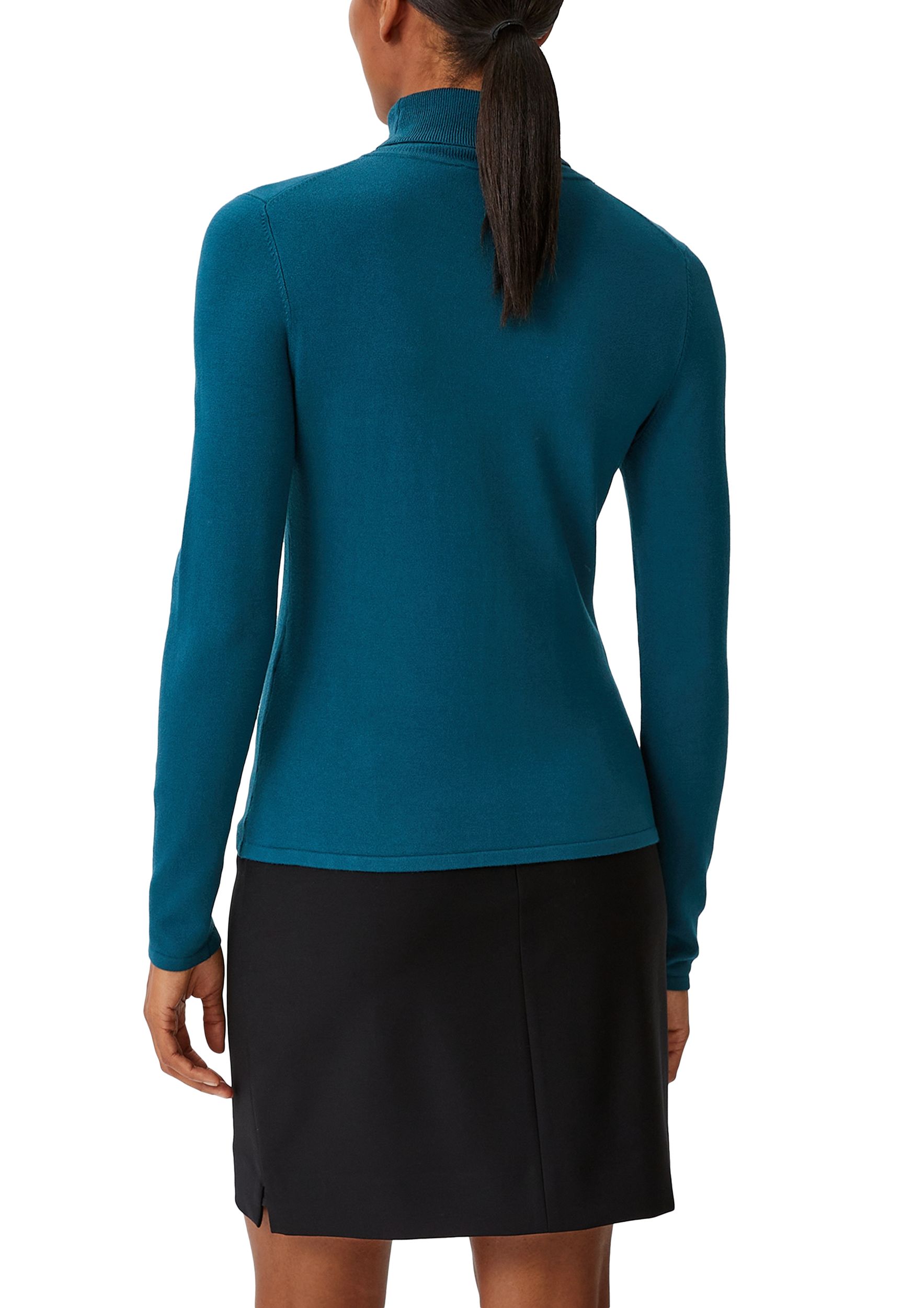 Comma |  Comma Rollkragenpullover  | 34 | petrol