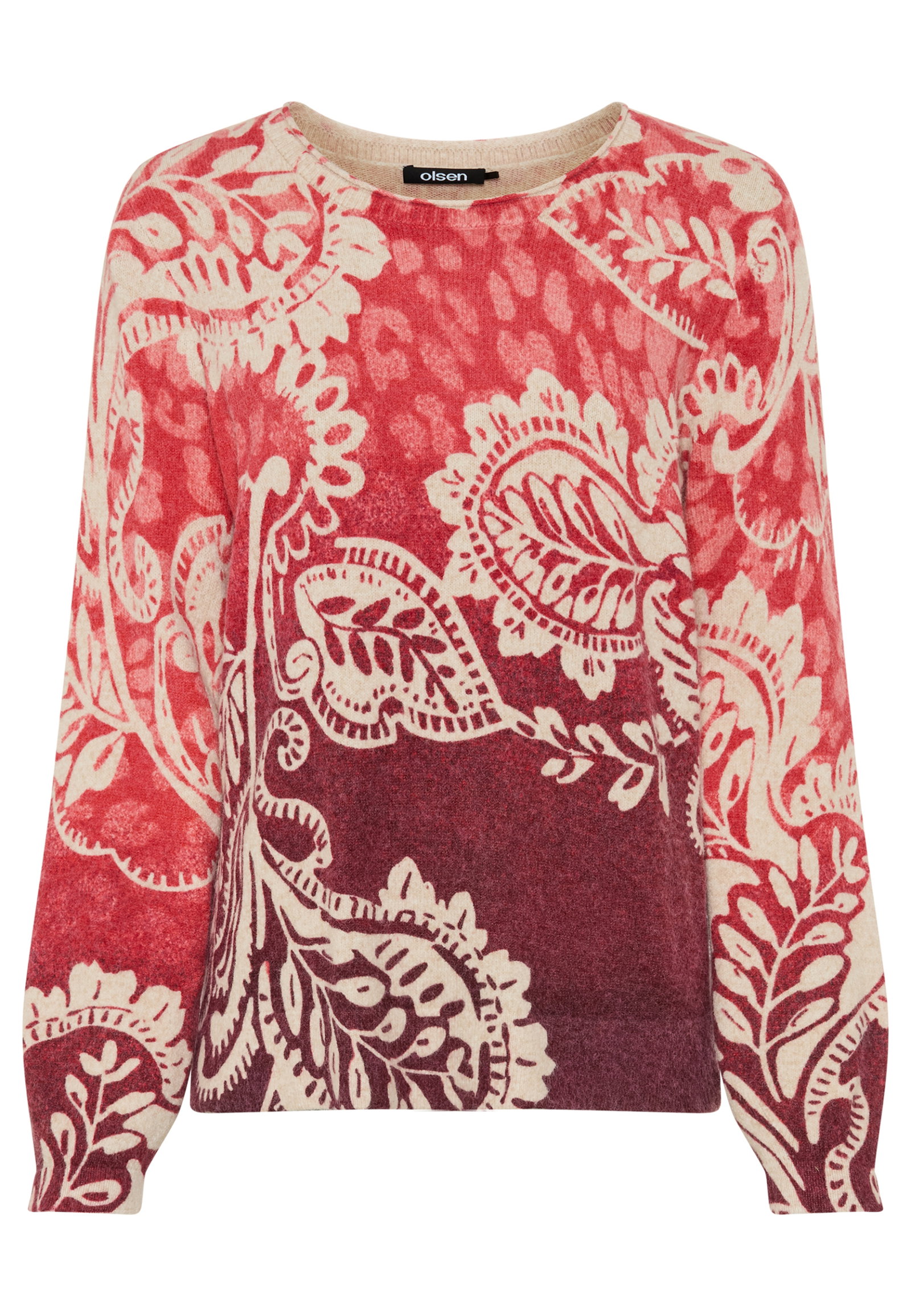 Pullover Long Sleeves, Sienna Red #1