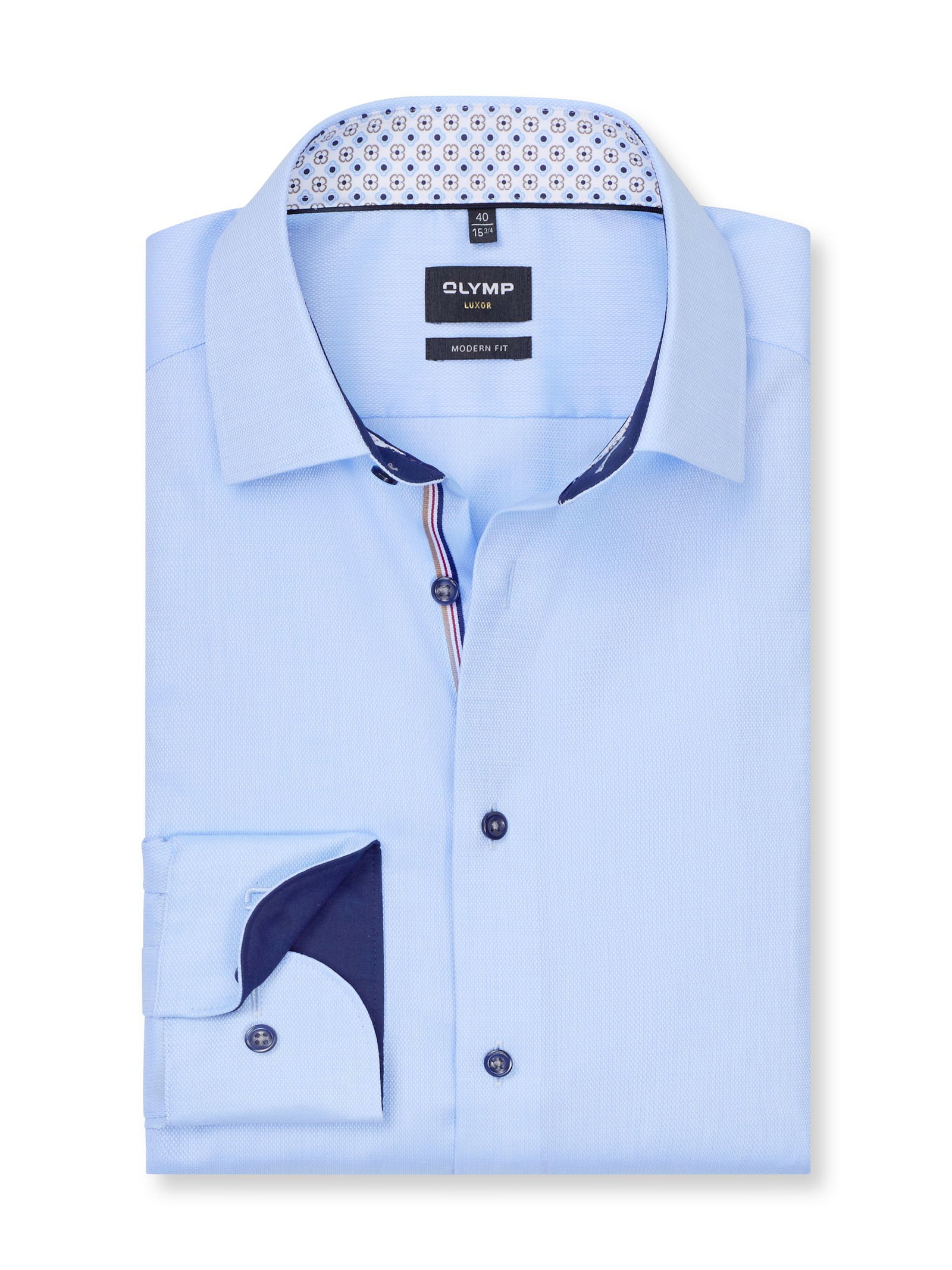 7e13990bc4aacb34a59dc5d58c4f681a Olymp | Olymp Hemd Modern Fit | 45 | bleu