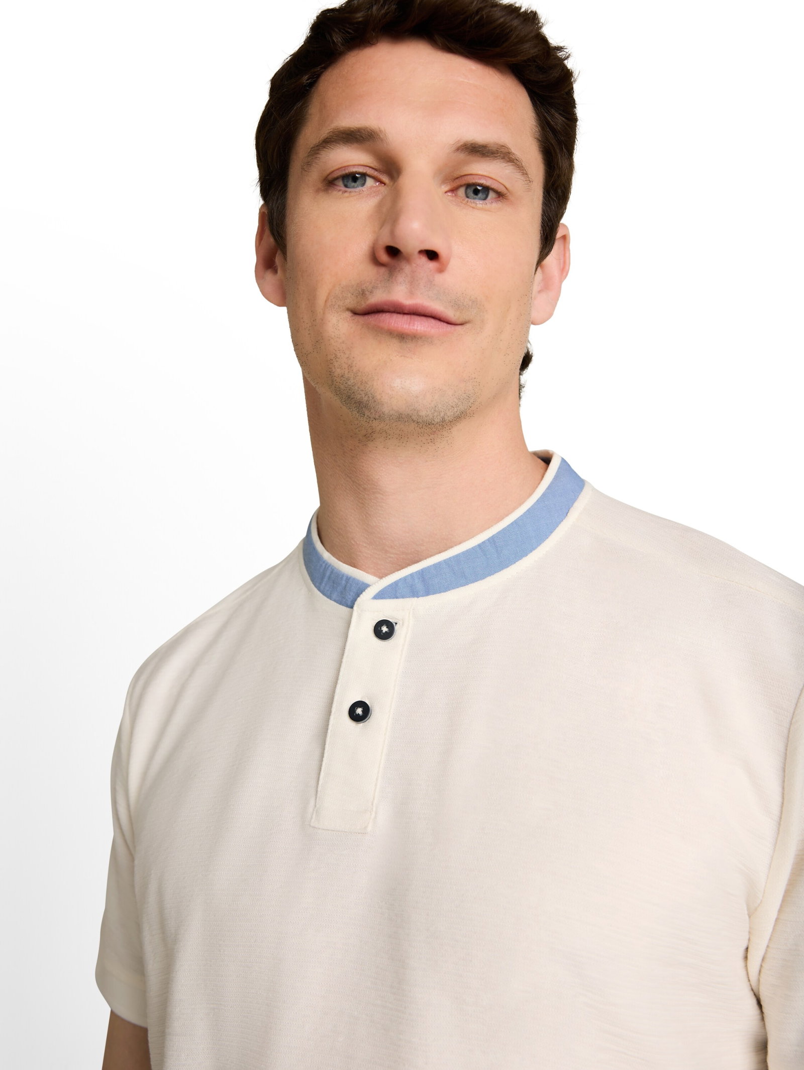 Tom Tailor structured polo, Gardenia White #5