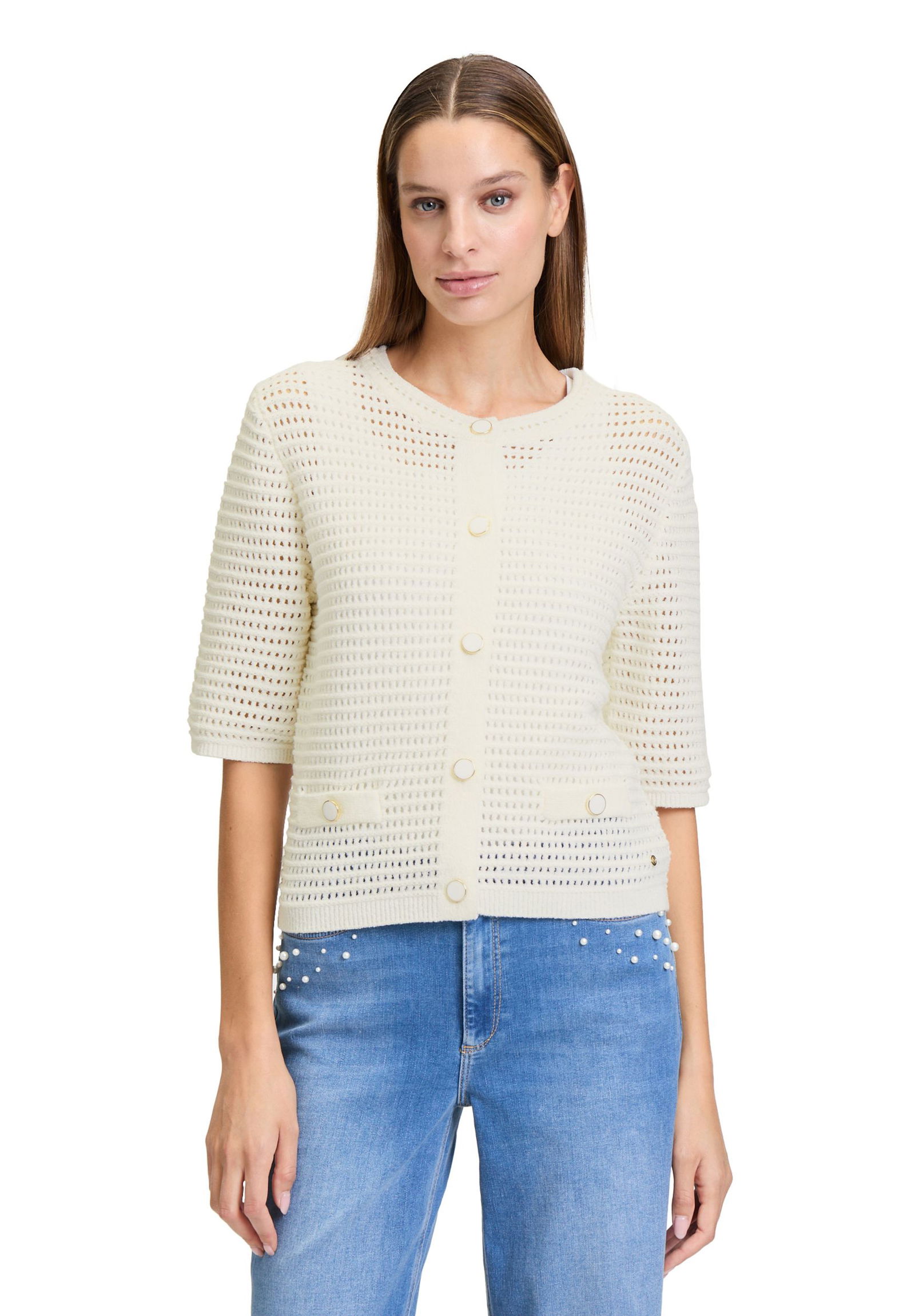 Betty & CO | Betty & CO Strickjacke | Cardigan | 38 | rohweiß