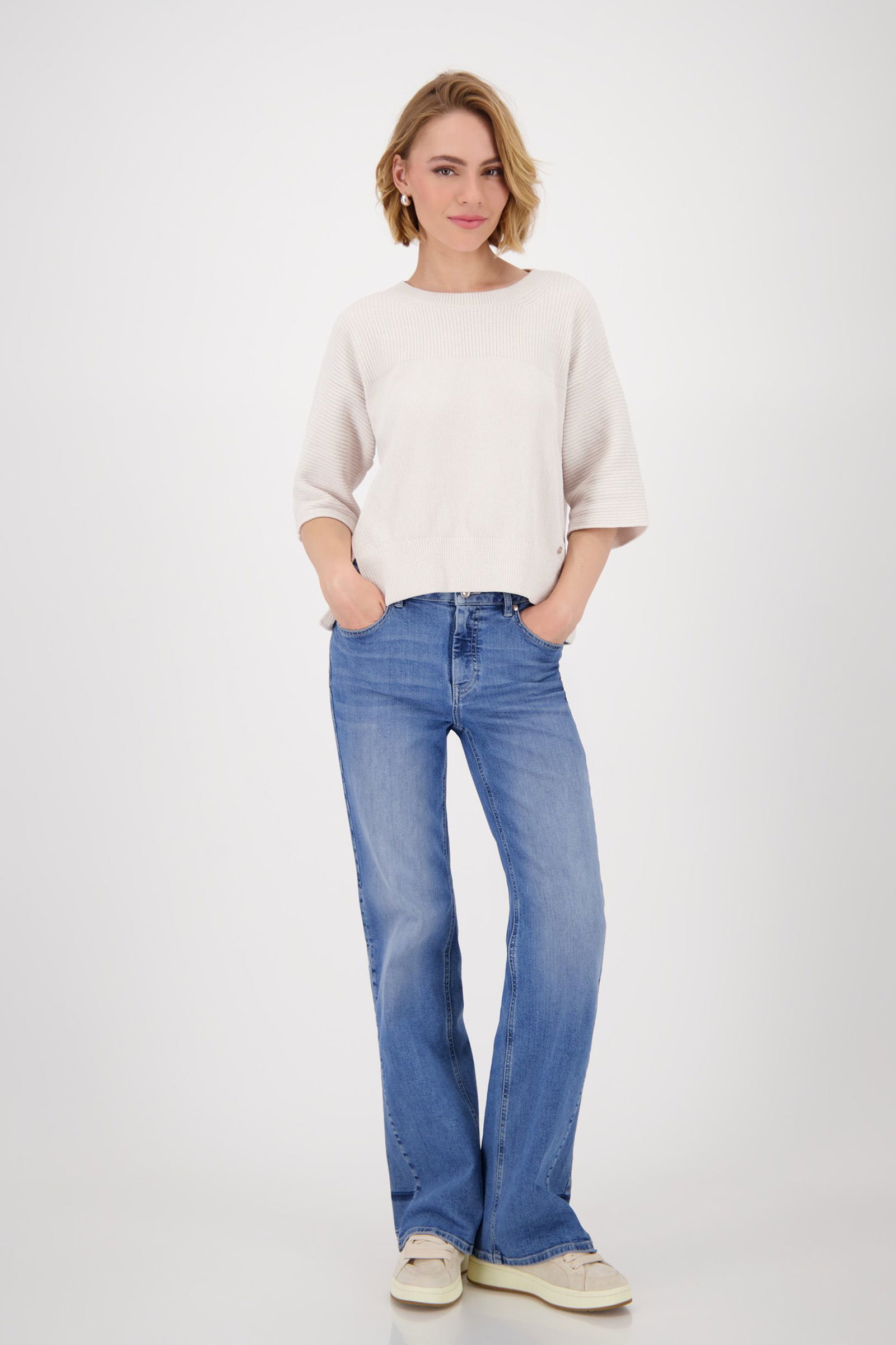 40 Sandshell Monarib Pullover mit Seitenschlitzen | sandshell | 42 | NEW-881777