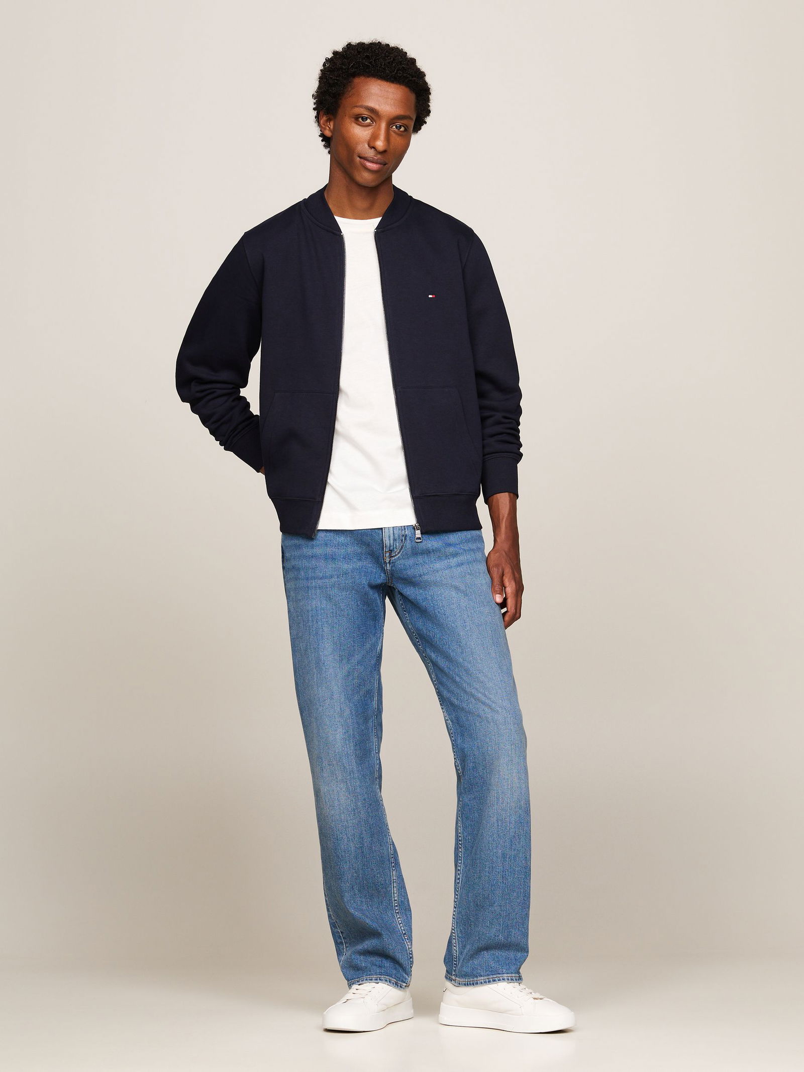 Tommy Hilfiger Baseball Zip Through Jacke desert sky XL NEW 790615