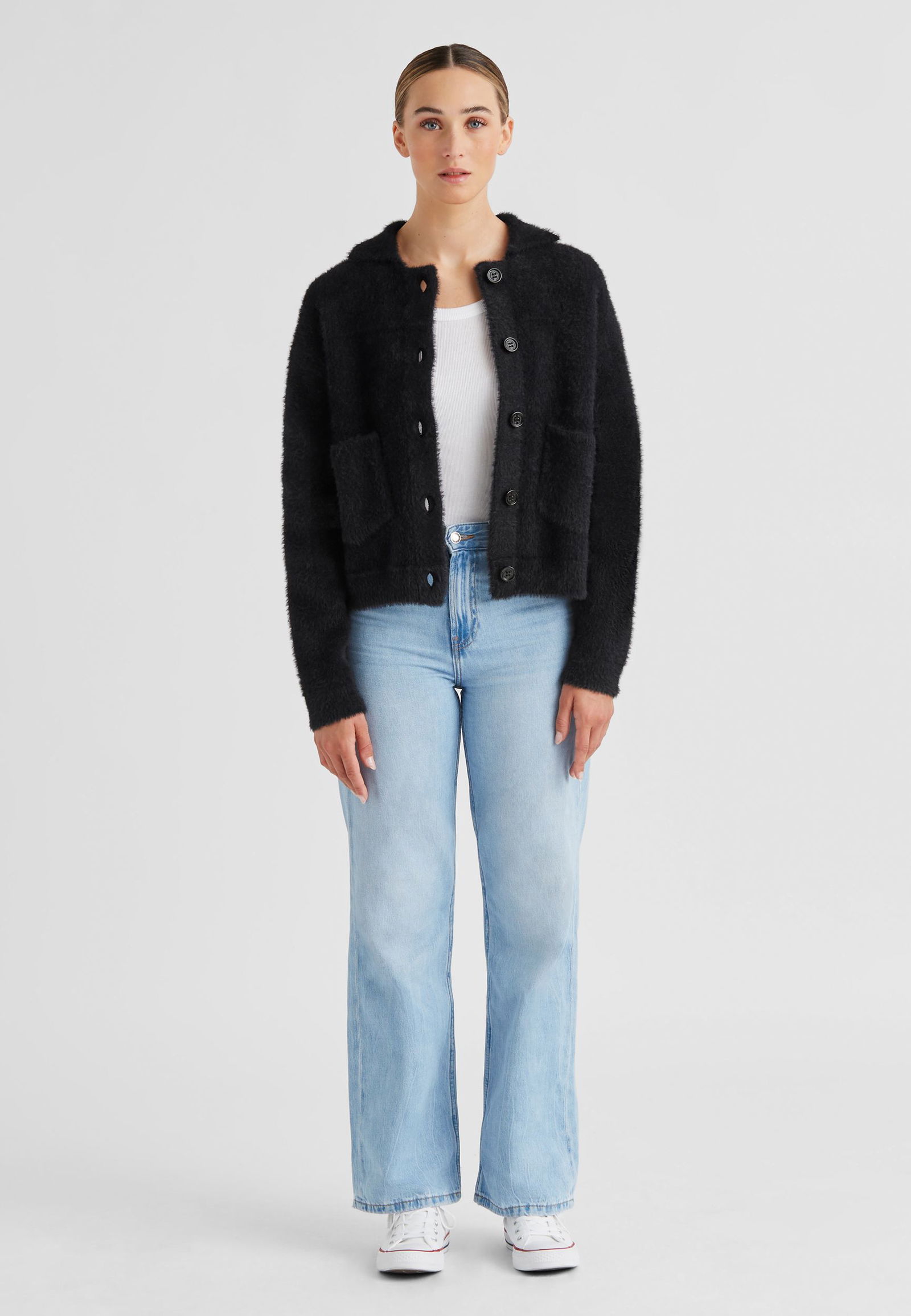 Milestone | Milestone Strickjacke | Cardigan | M | schwarz