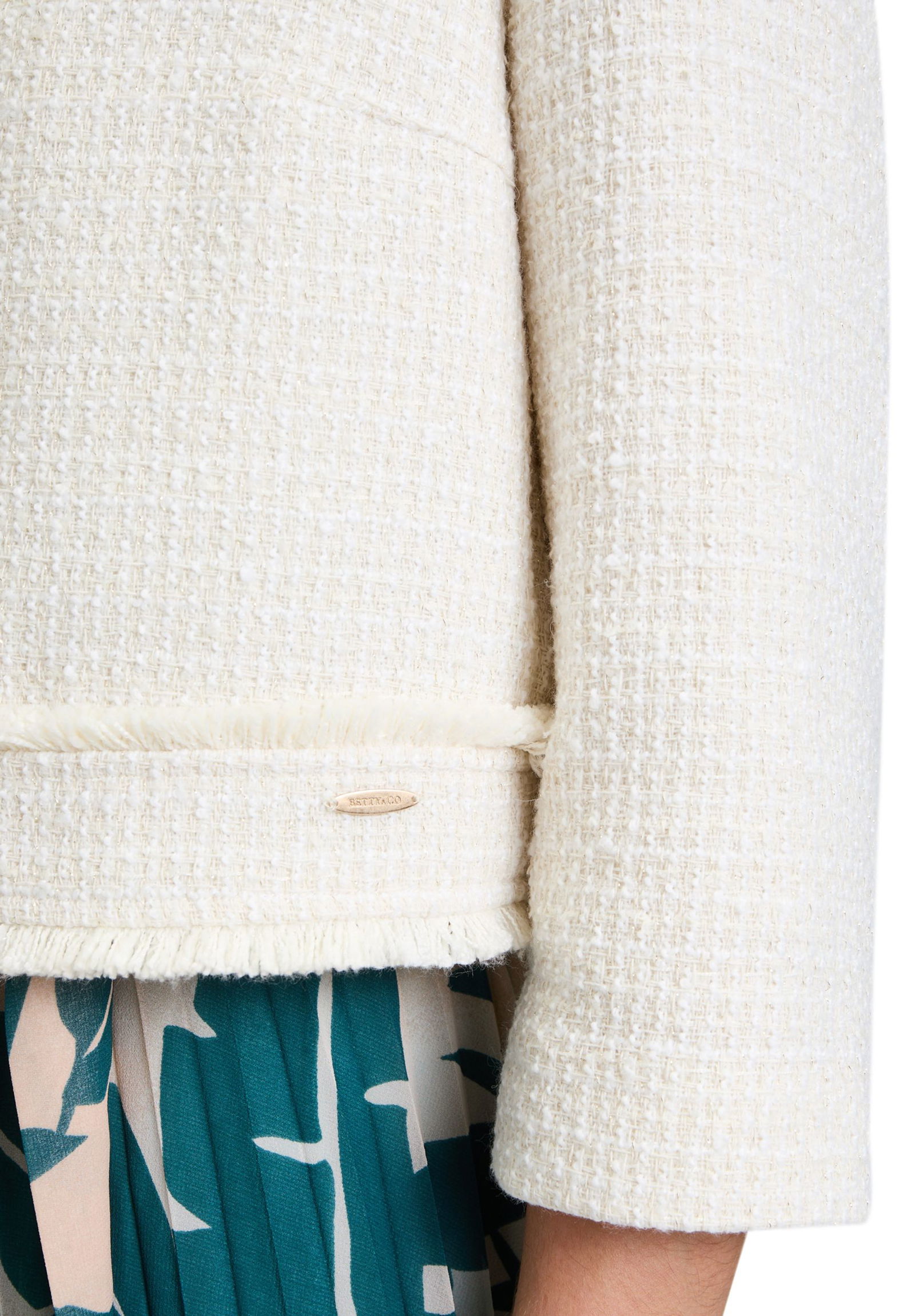  |  Blazerjacke Kurz 3/4 Arm, Nature Melange | 42 | nature melange