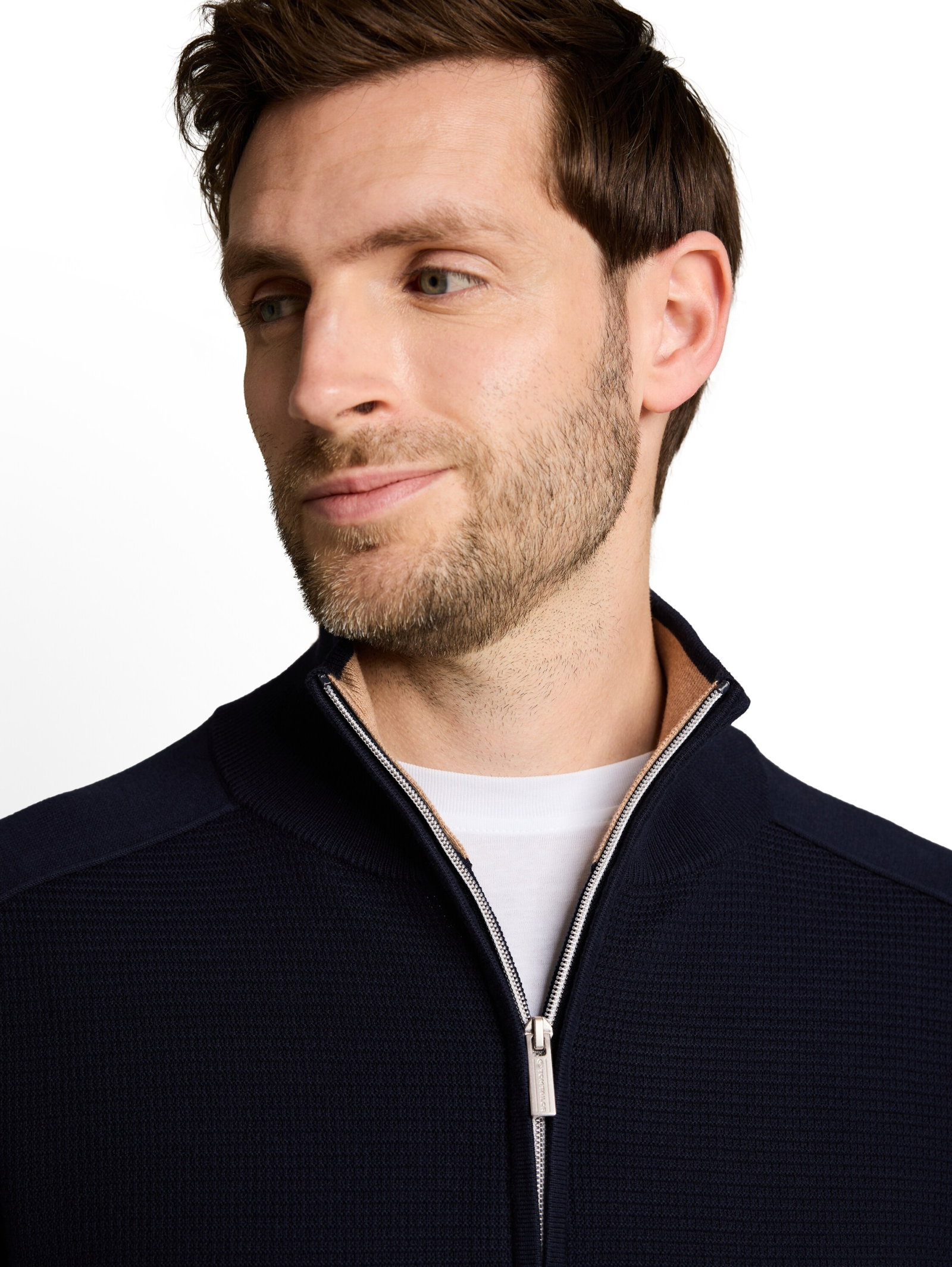 basic knit troyer, sky captain blue #5