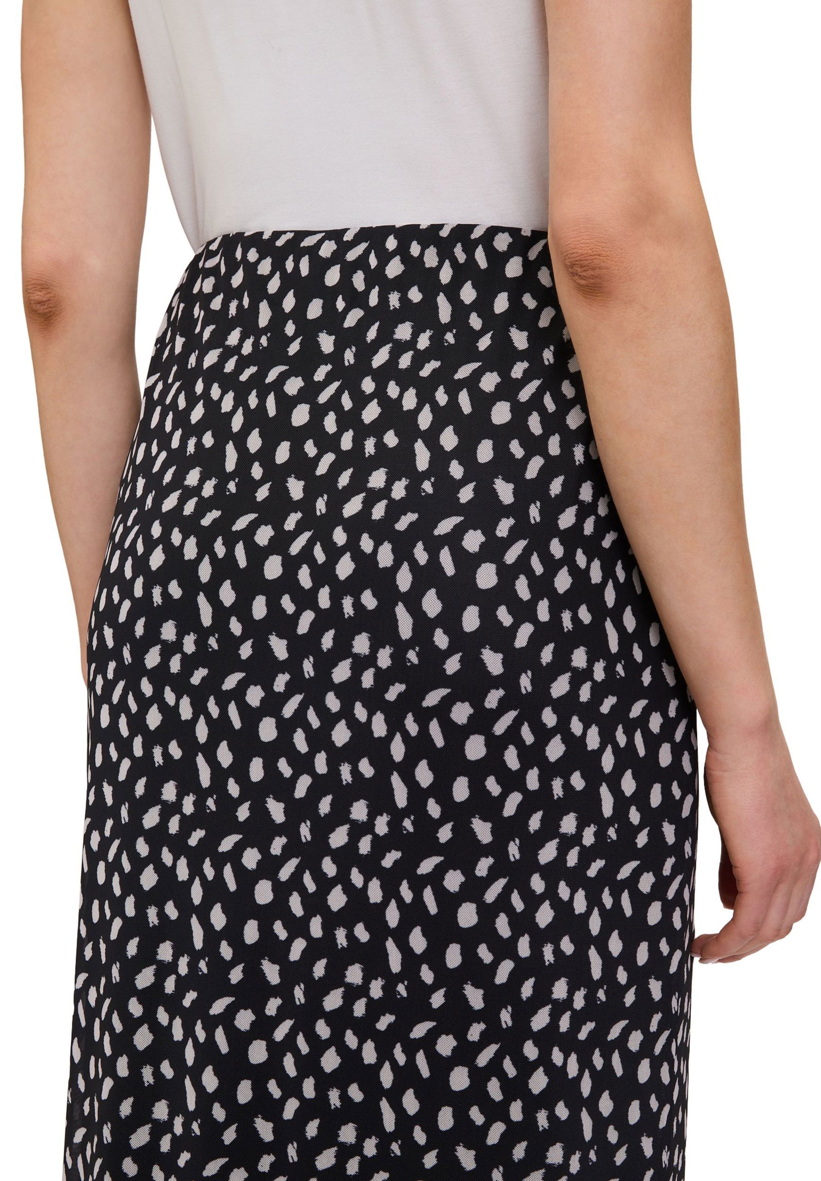  |  Rock Mittellang Casual, White/Black | 36 | weiß/schwarz
