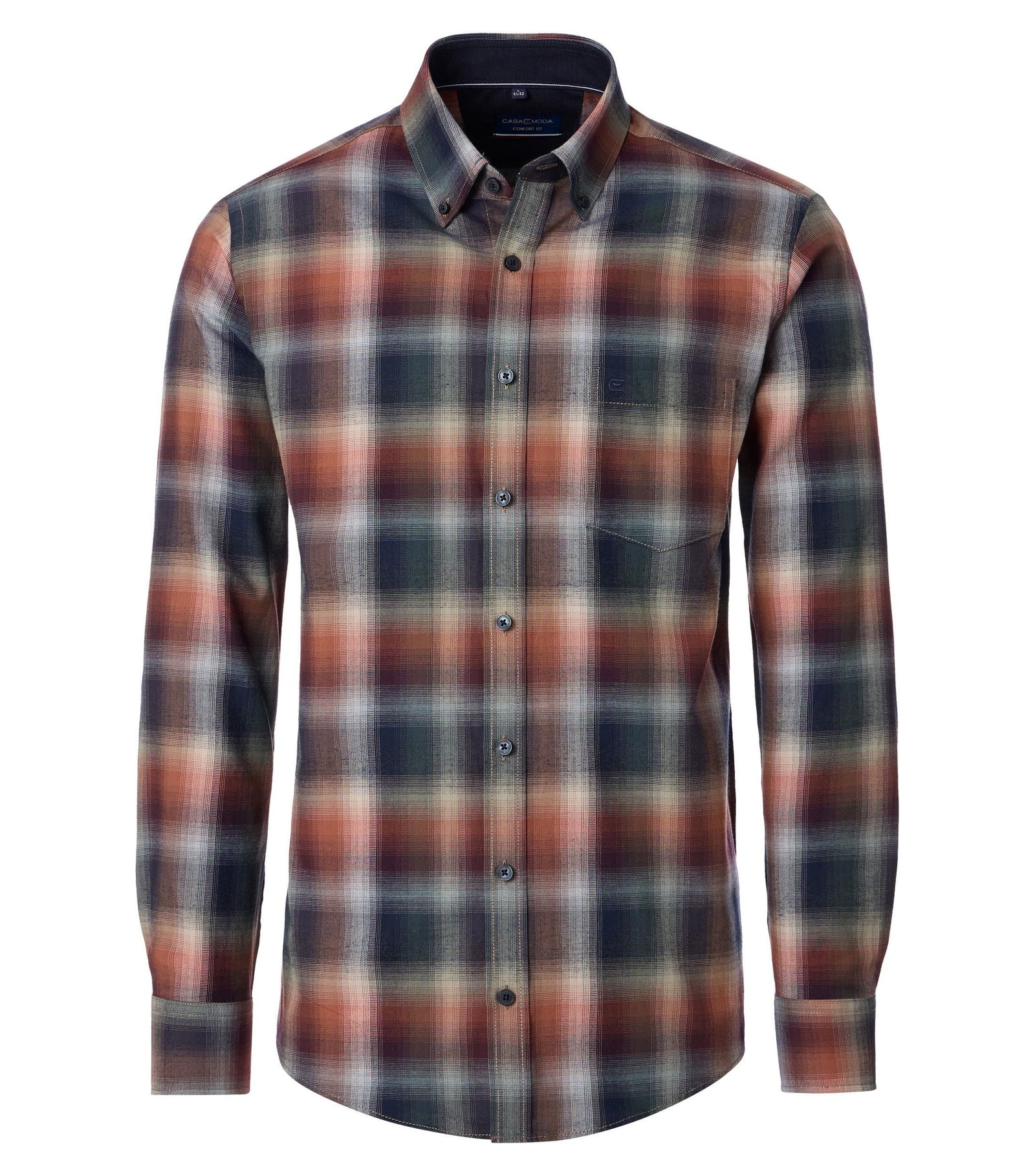 Casa Moda | Casa Moda Hemd Regular Fit | M | braun
