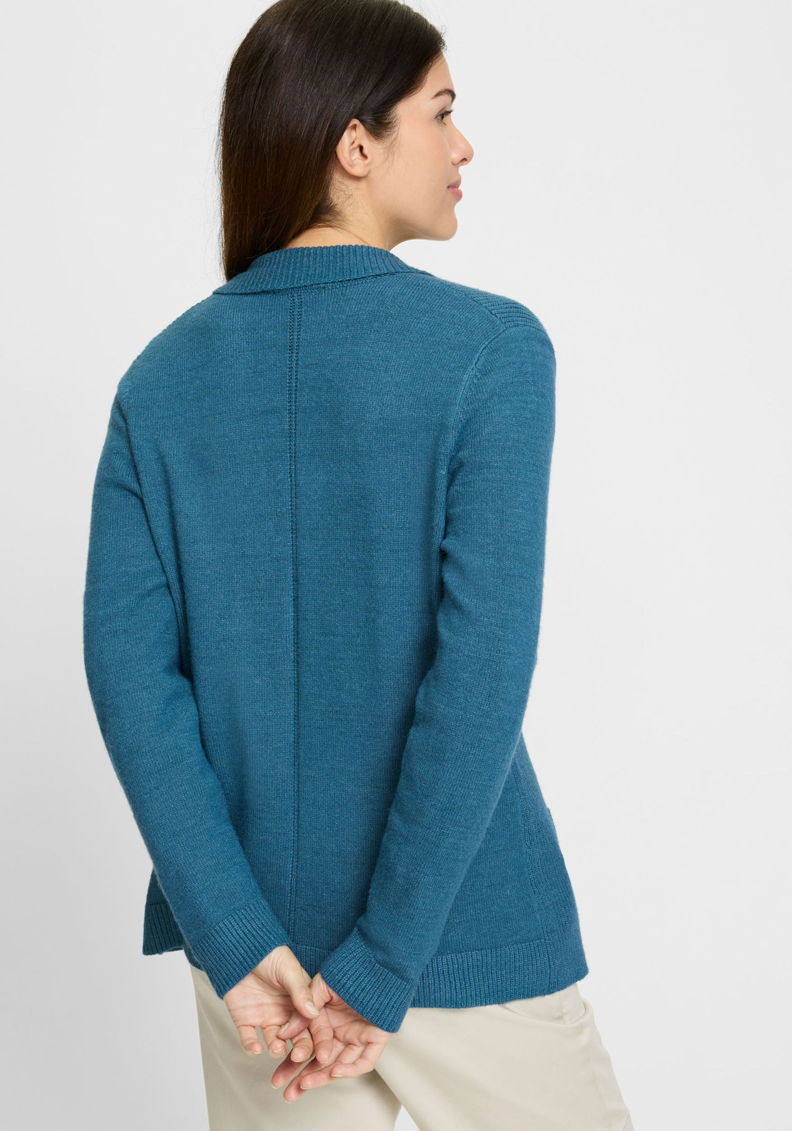 f7078302ea3270da1cdaffa2d990acf6 Olsen | Olsen Strickjacke | Cardigan | 46 | midnight teal mel.