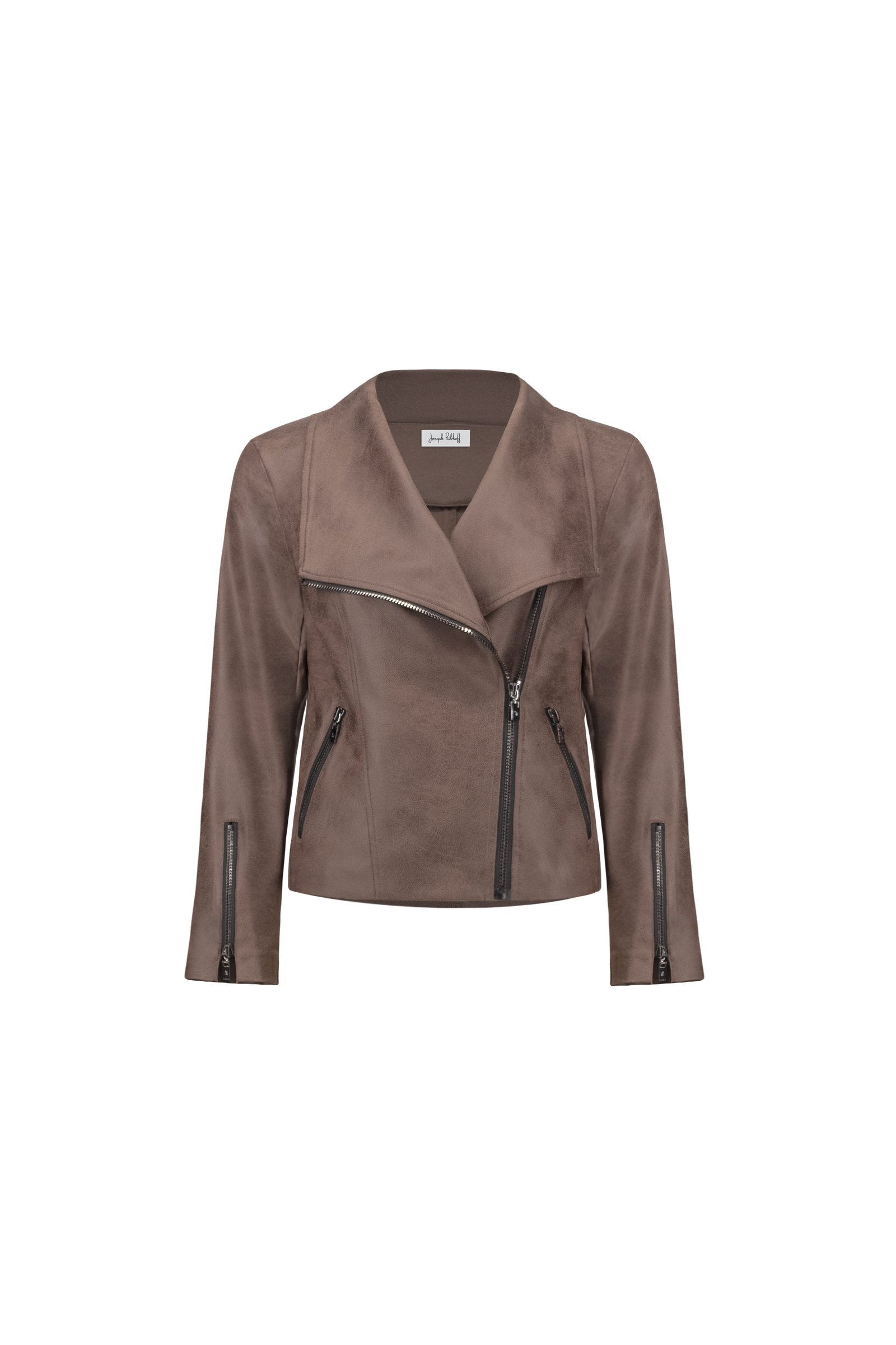 Joseph Ribkoff Jacke taillierte Bikerjacke aus Foiled Knit mit Reißverschluss #5