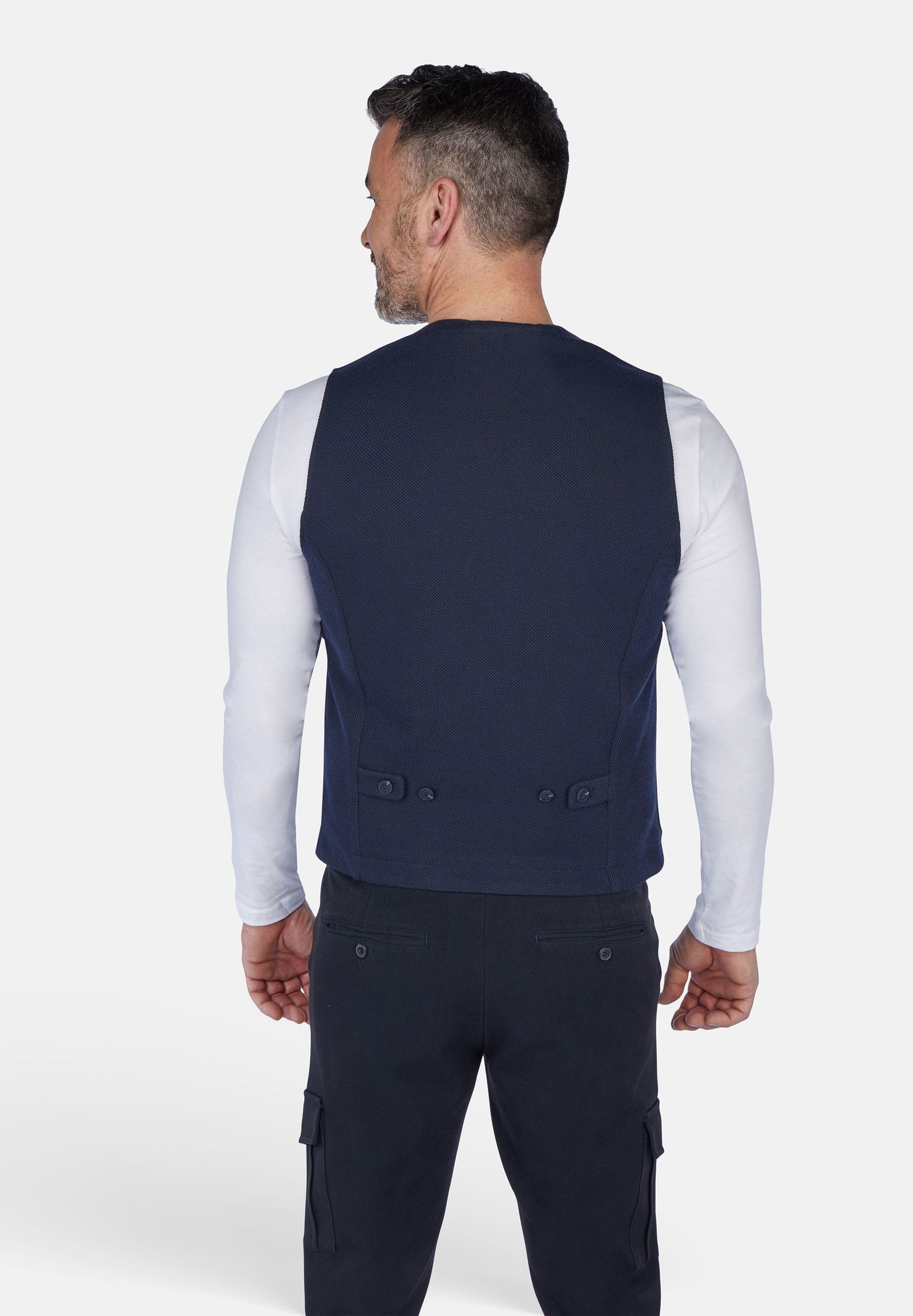 Calamar |  2 Tone Winter Blazer Weste | 58 | navy