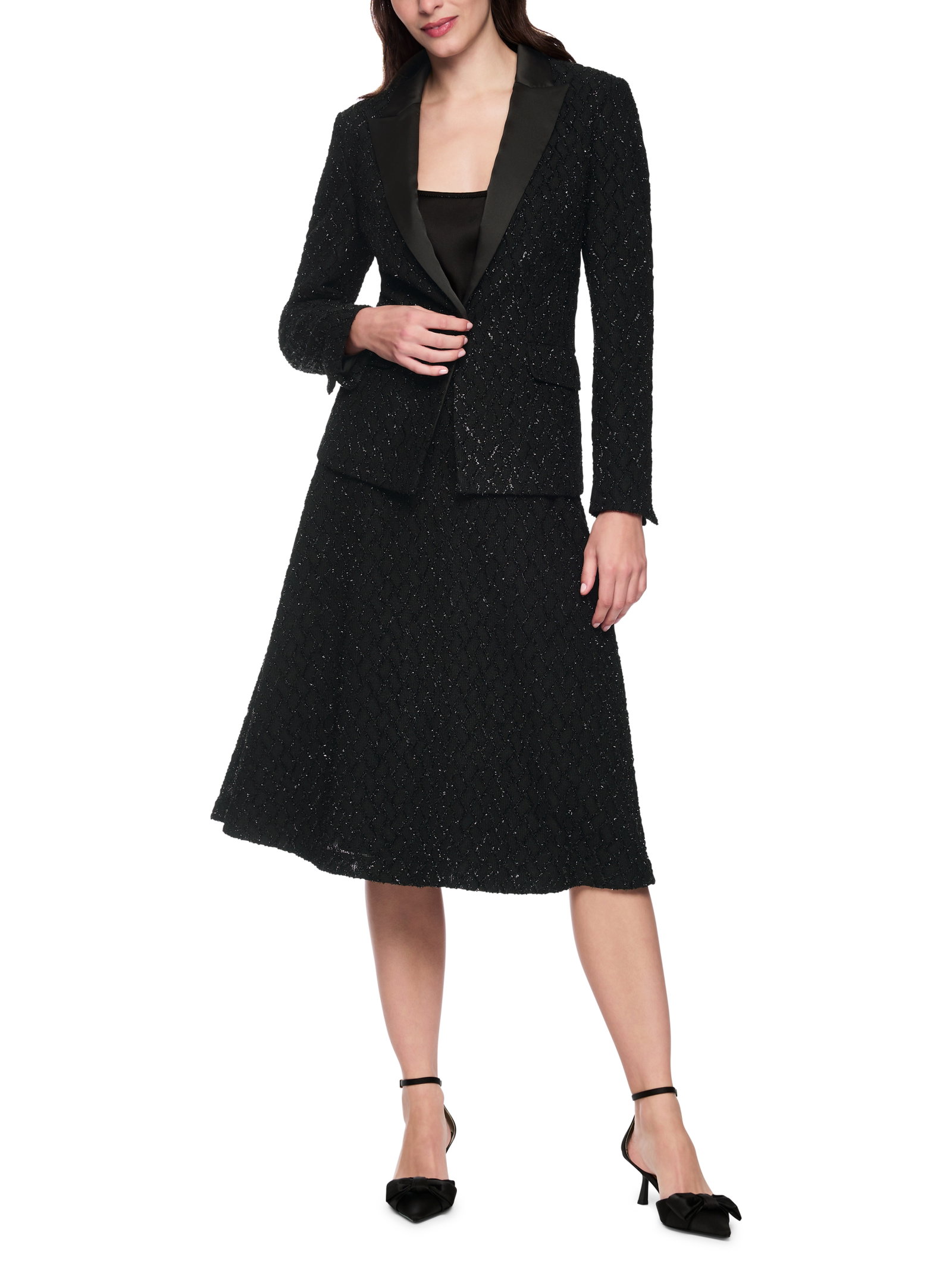 Marc Cain taillierter Blazer mit Glitzer-Details #6