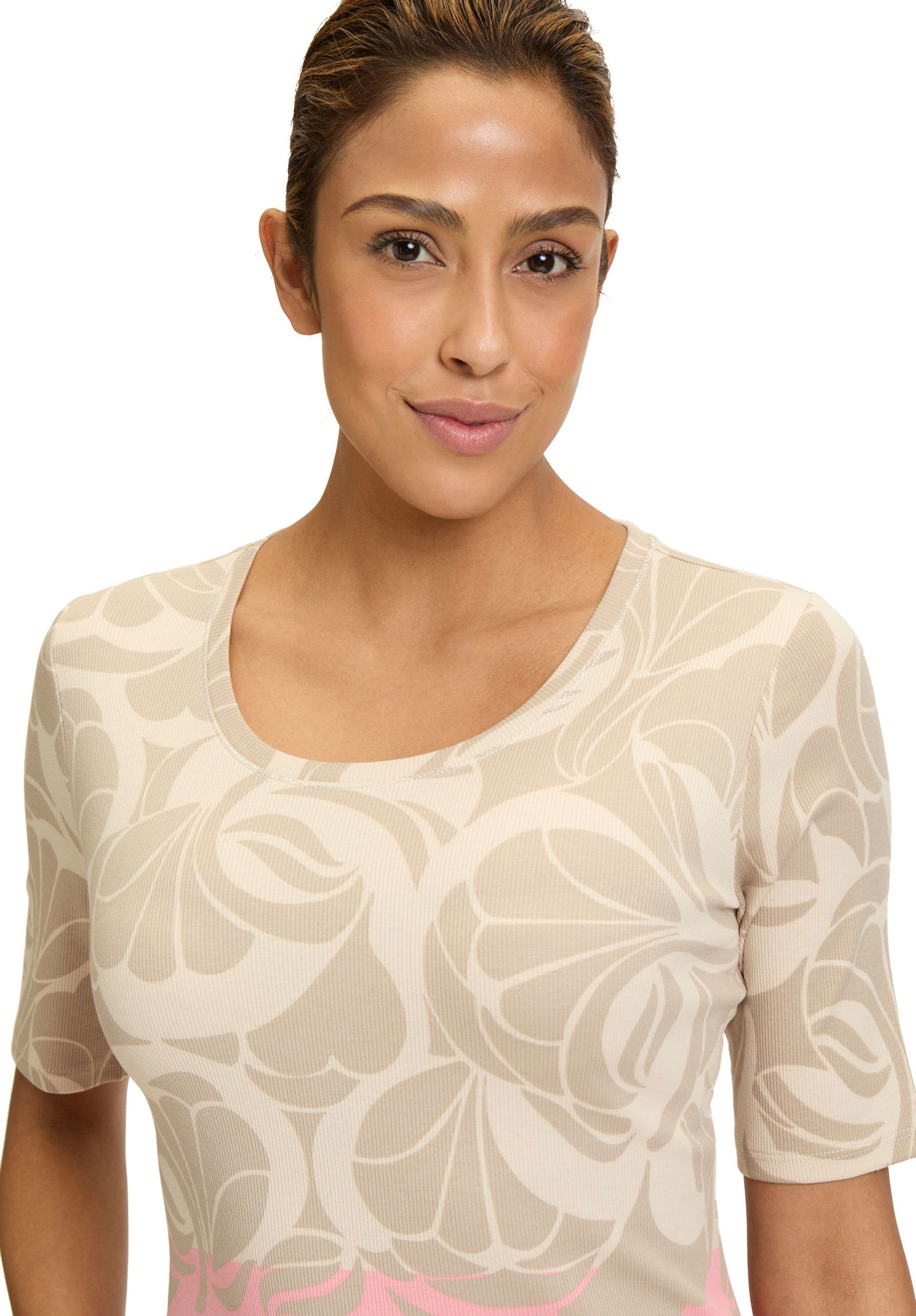Betty Barclay |  Basic Shirt | 44 | taupe/rot