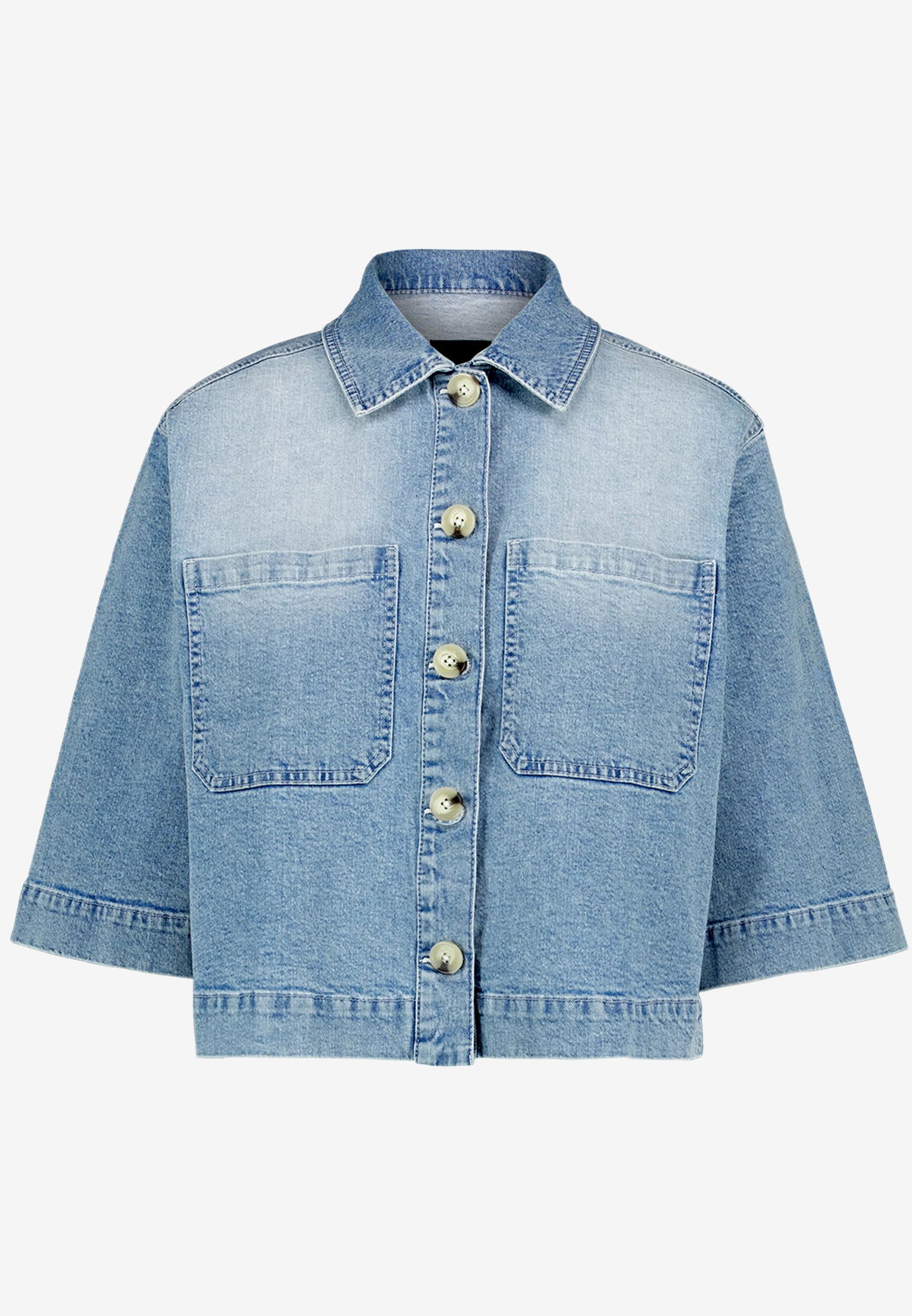 Zero |  Zero Kurzblazer  | 36 | light blue denim