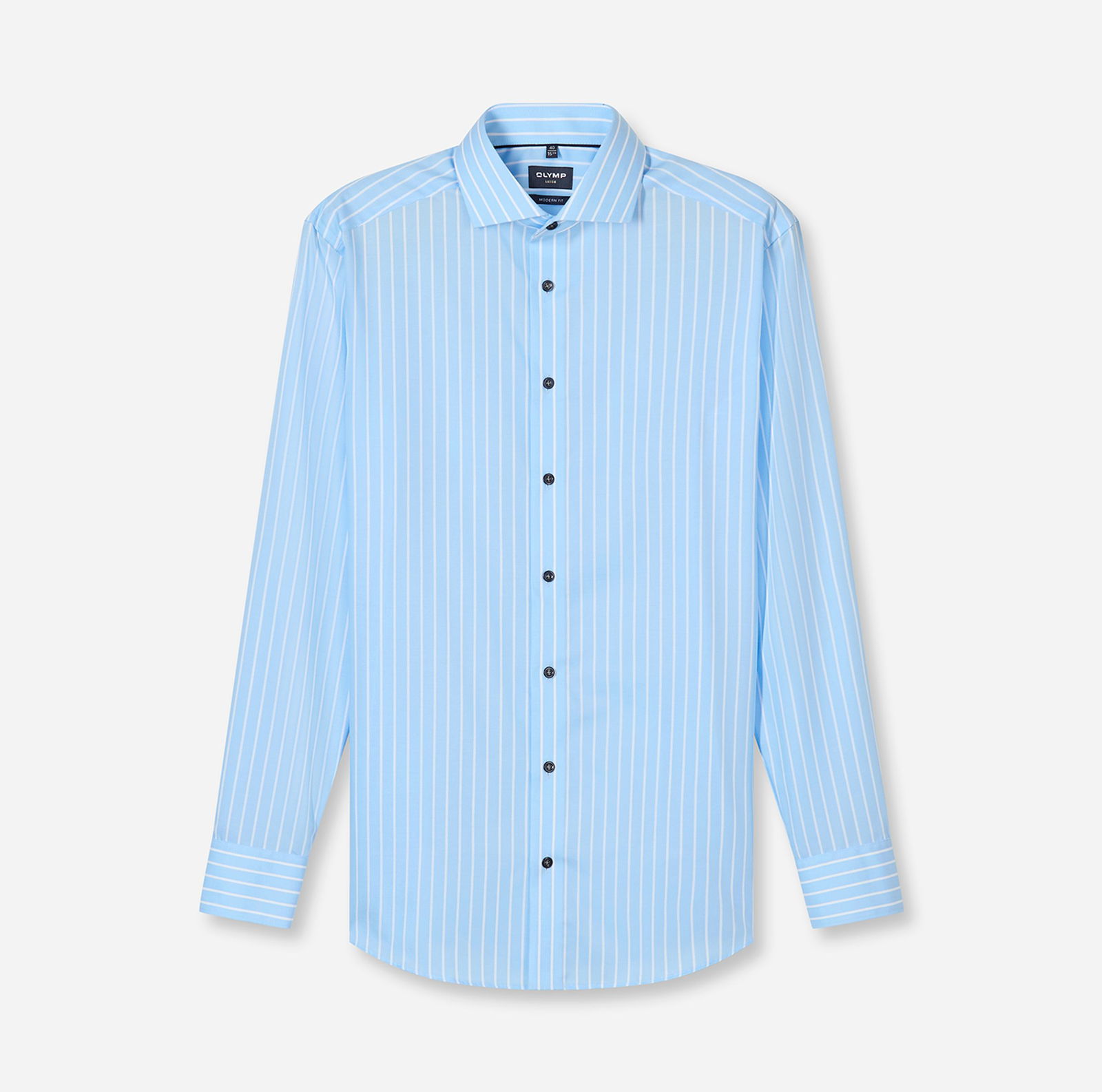 Olymp |  Olymp Hemd Modern Fit  | 43 | bleu