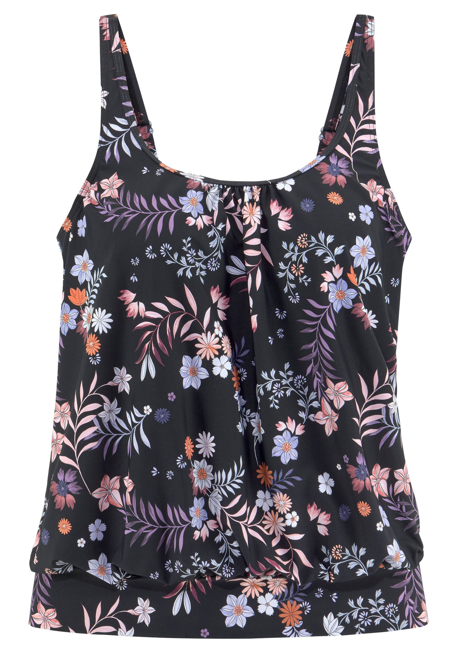 e23e8771fb690118a46b41d13895c17b Lascana |  Sunseeker LM Oversize-Tankini-Top | 44 | black print