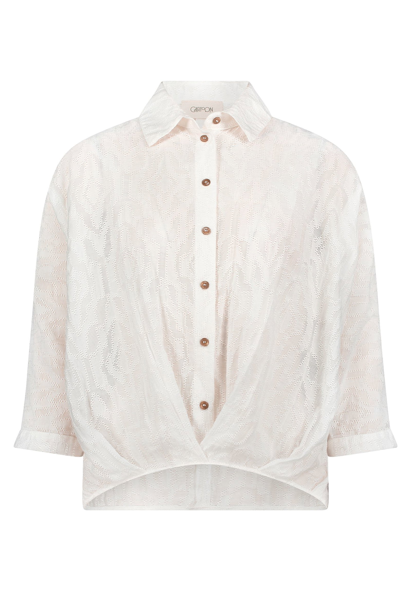 Cartoon |  Cartoon Druckbluse  | 40 | rohweiß